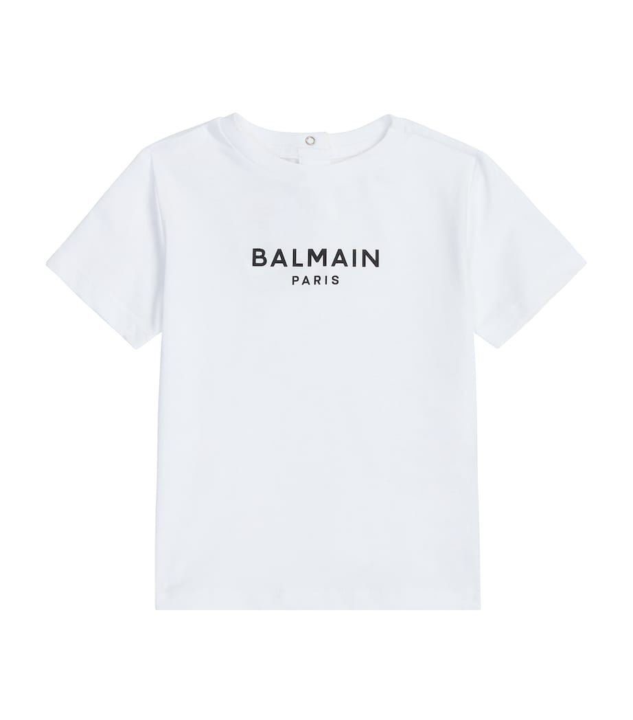 Text Logo T-Shirt (4-14 Years) 100NEWHITE/BLACK Image 1