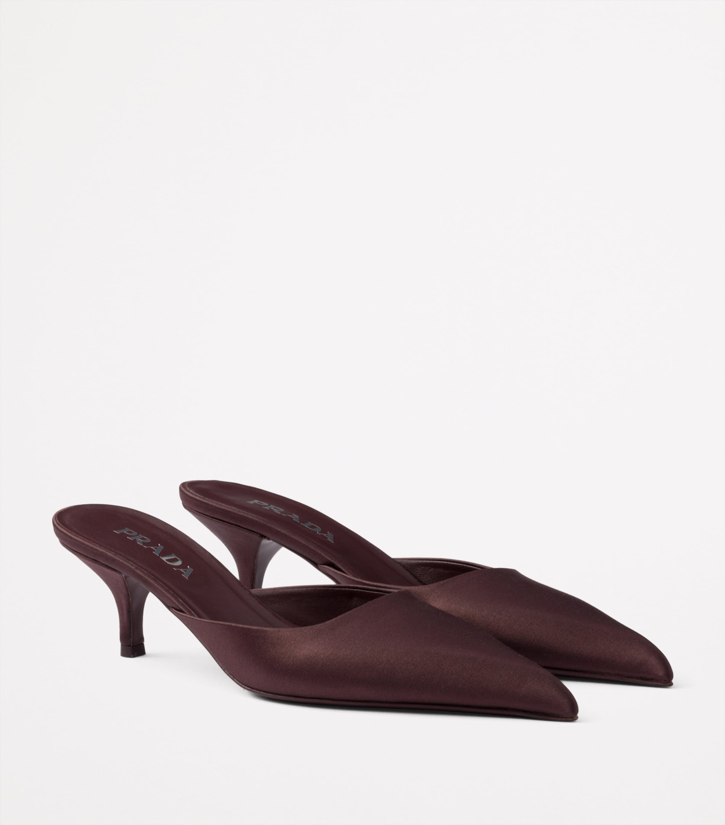 Satin Heeled Mules 10 F0007 Image 2