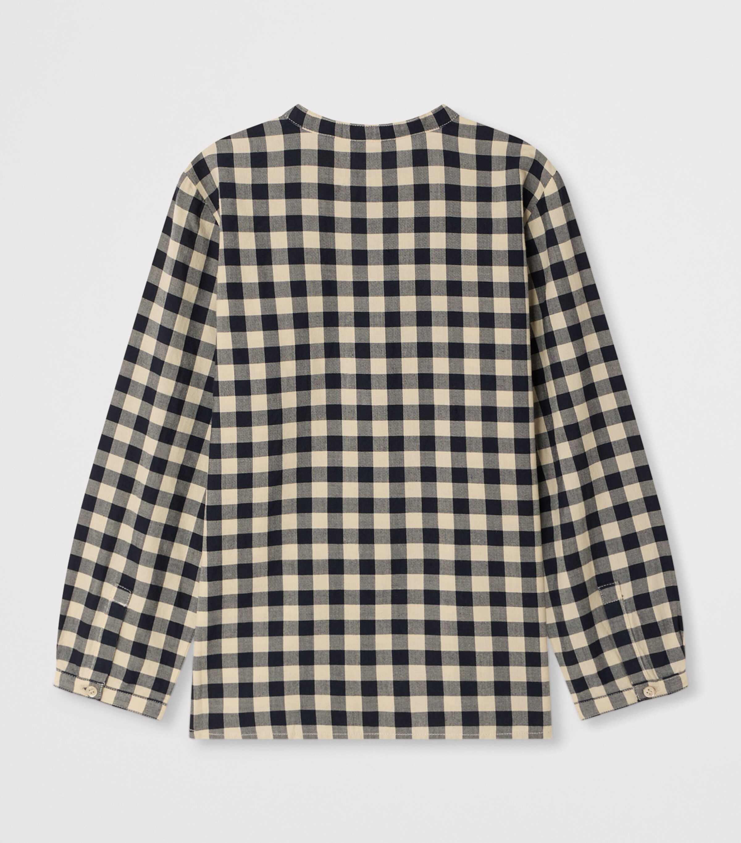 Bonpoint Cotton Check Shirt (10-14 Years) Gris Fonce Image 2