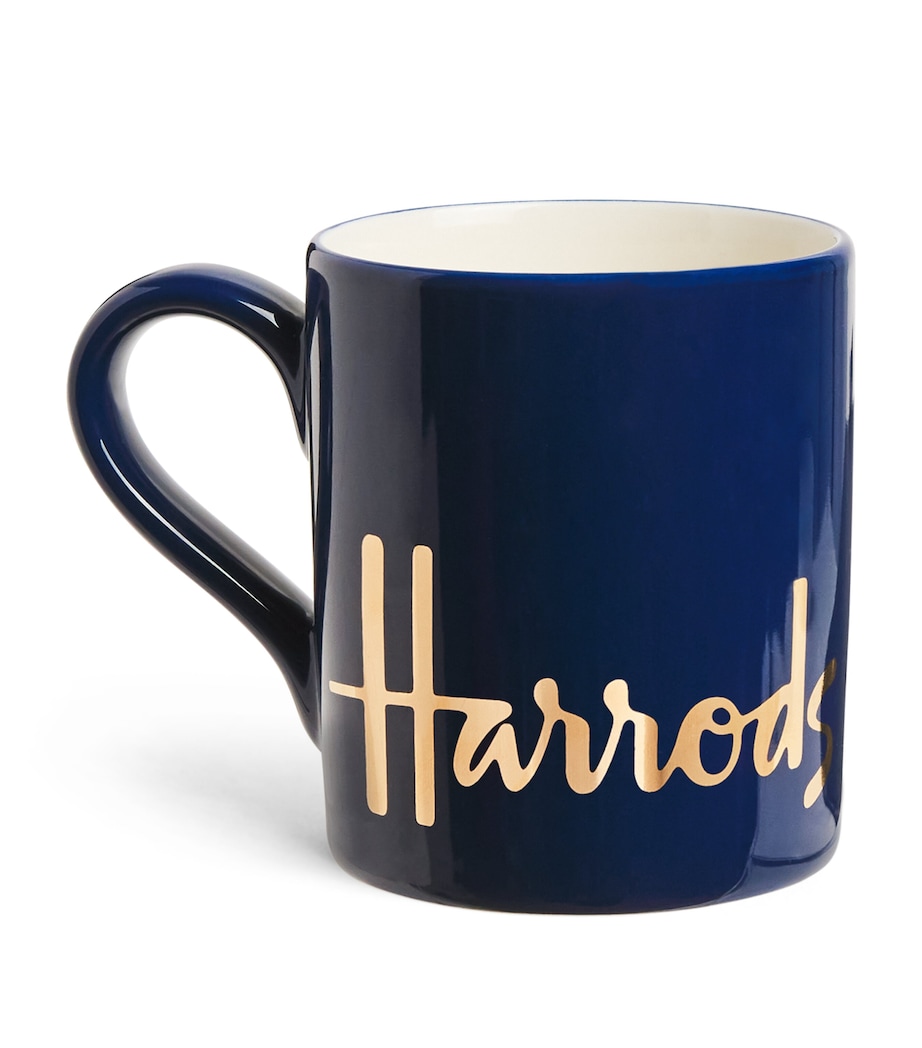 Harrods Logo Mug Navy Image 1