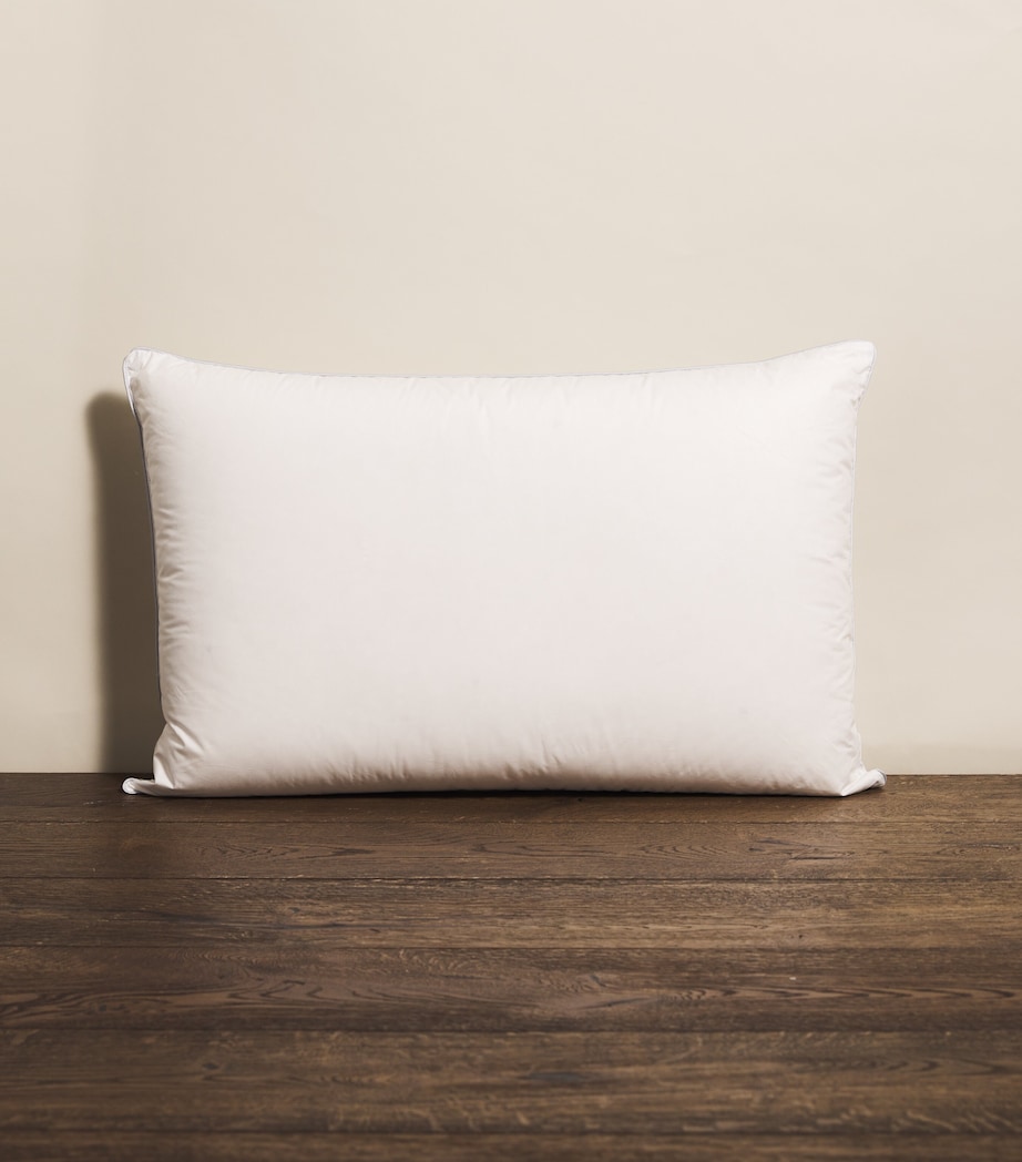 Soft/Medium Canadian Goose Down Pillow (50cm x 75cm) WHITE Image 1
