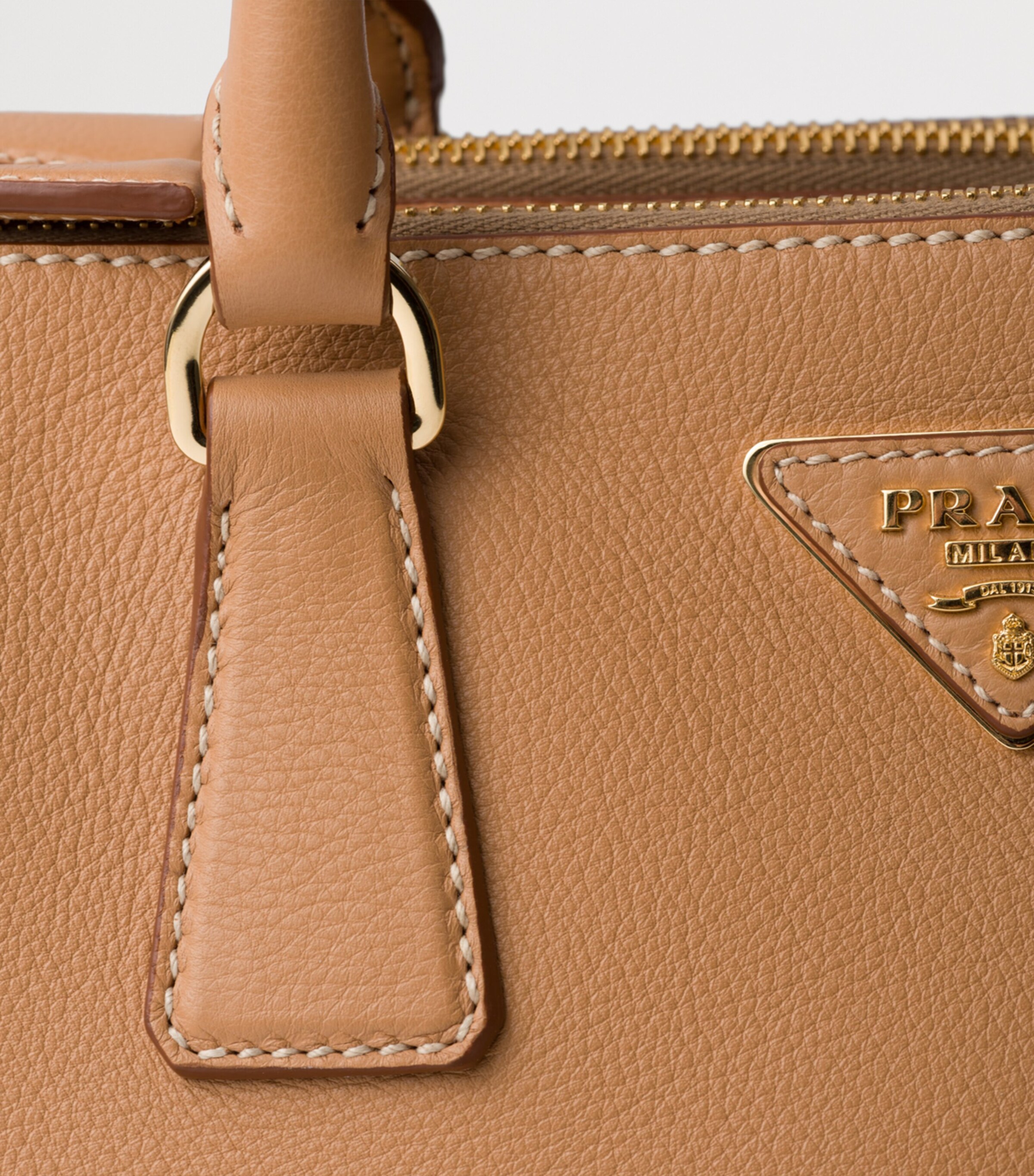 Prada Large Leather Galleria Top-Handle Bag Image 7