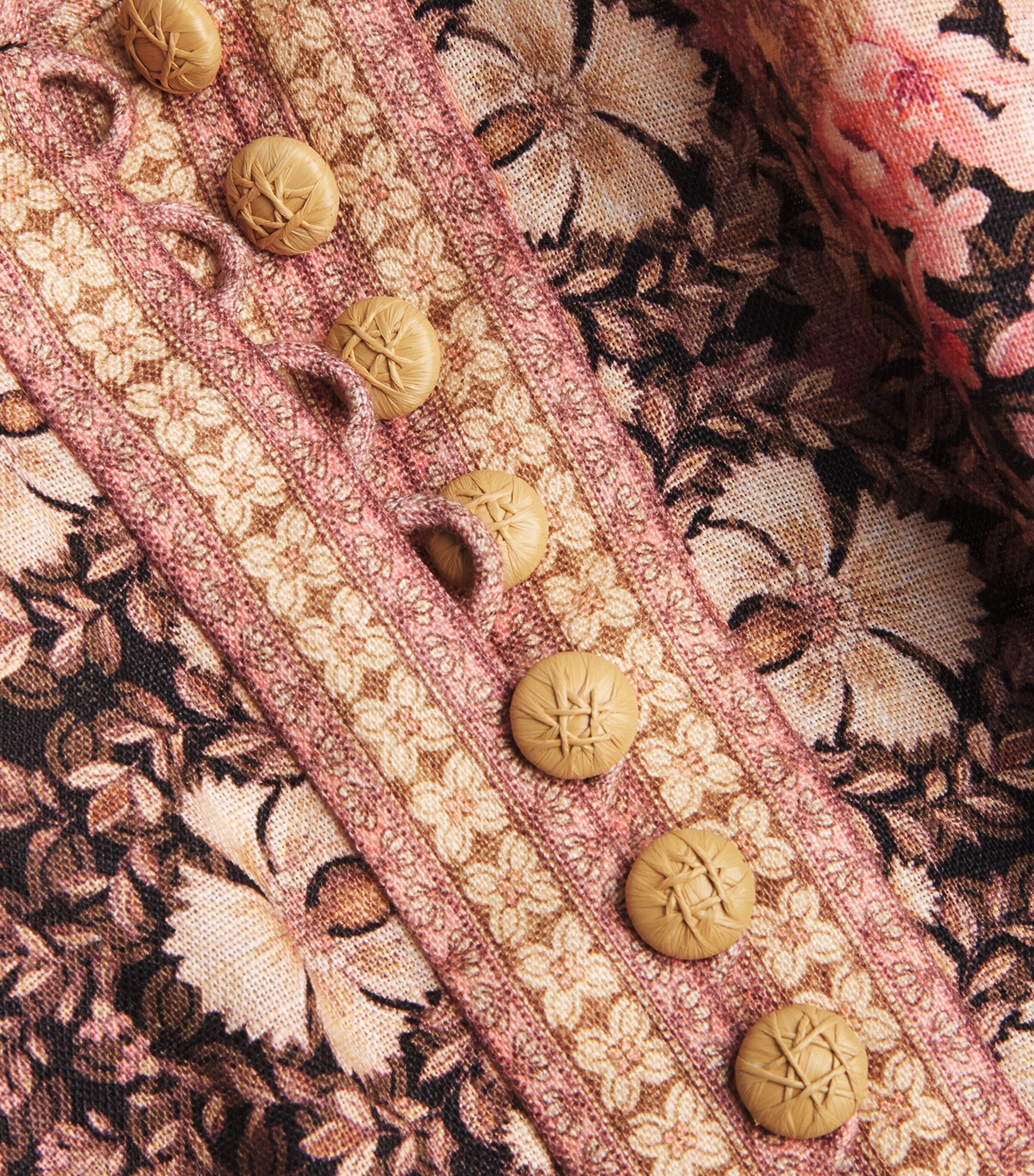 Zimmermann Linen Illuminate Midi Dress | Harrods US