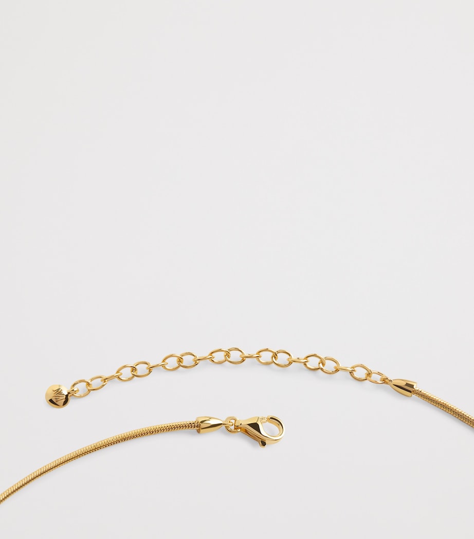 Gold Vermeil and Aquamarine Odyssey Necklace 18K GOLD VERMEIL Image 3