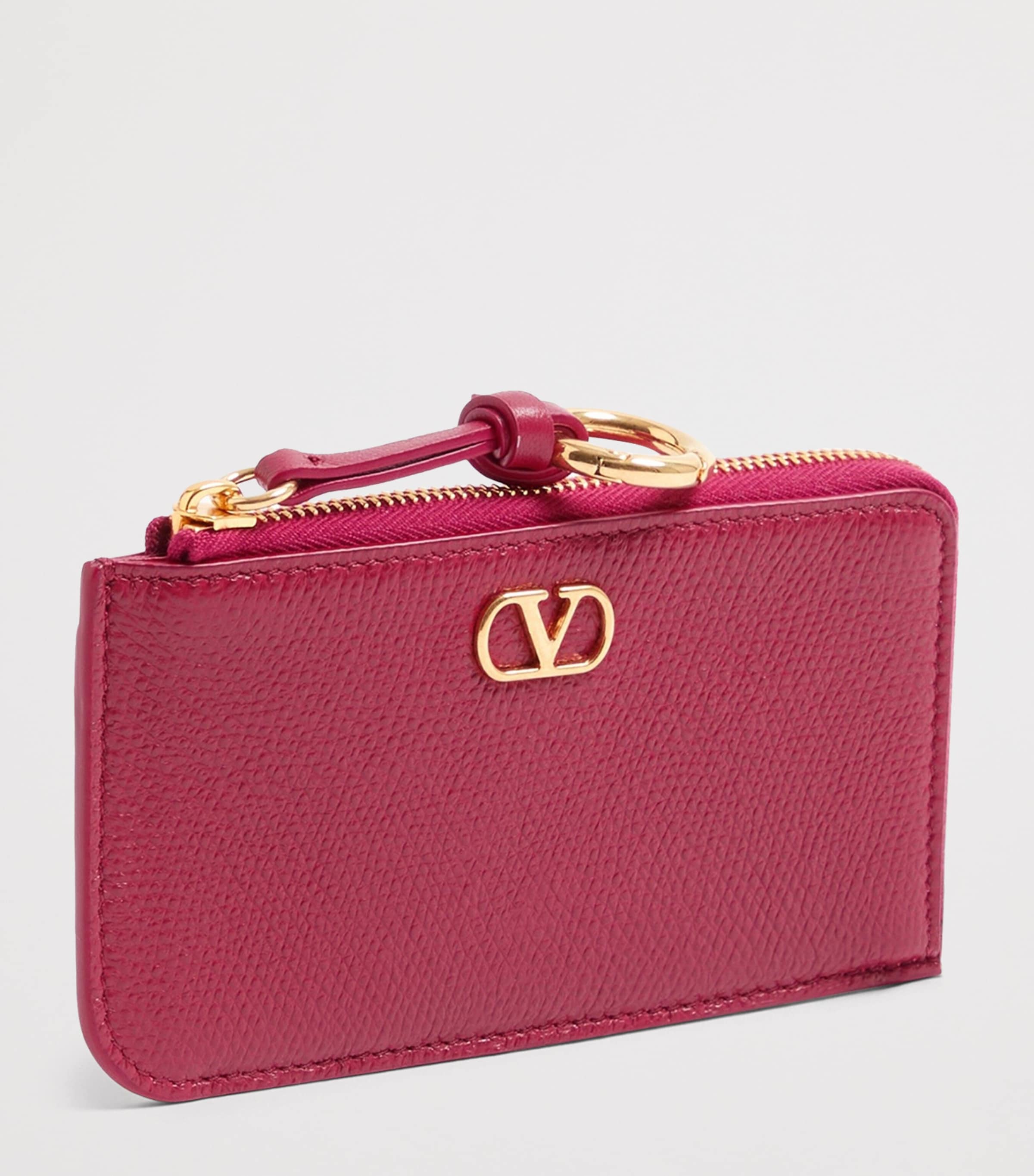 Valentino Garavani Leather VLogo Card Holder Image 2