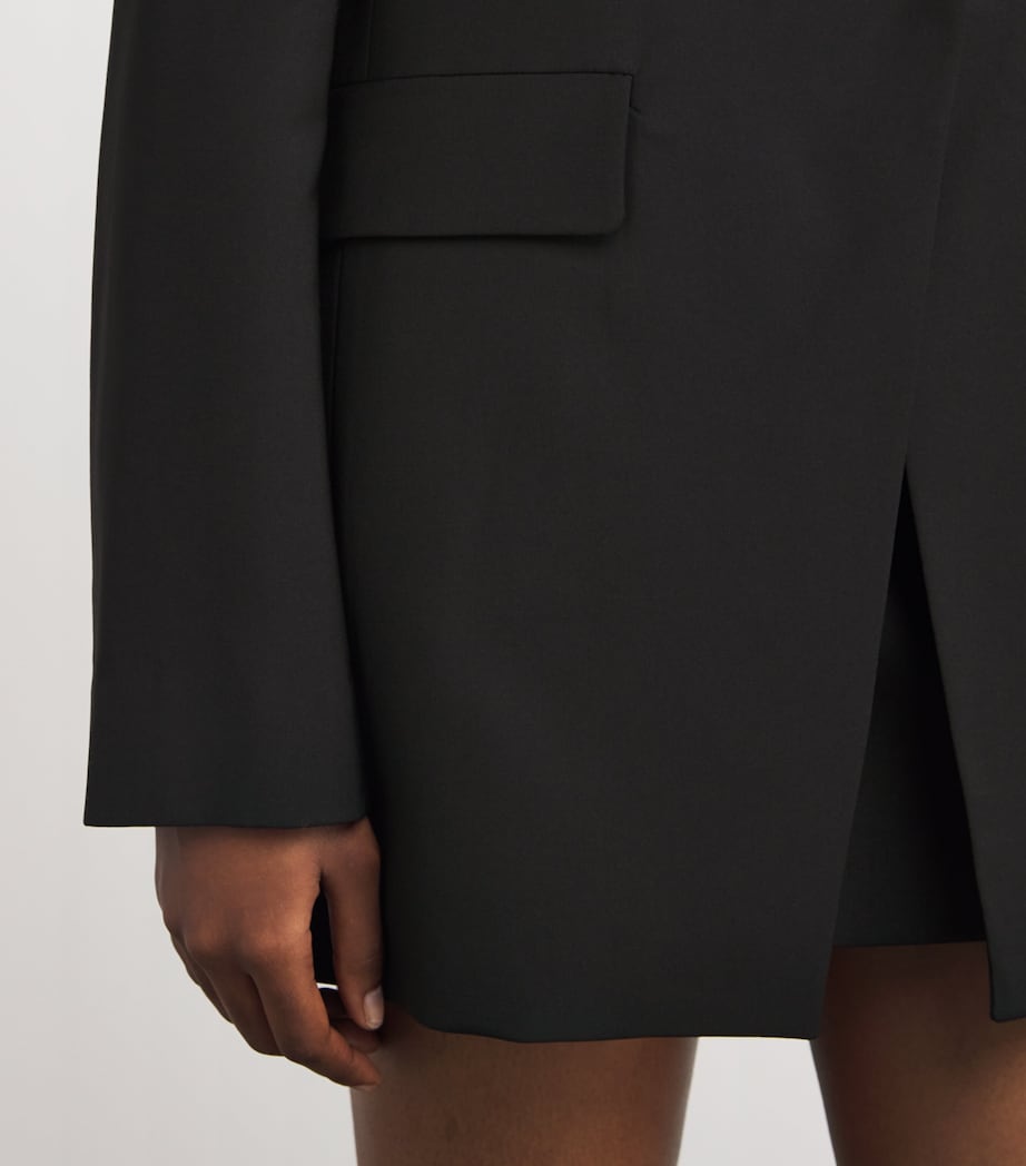 Single-Breasted Corinthian Blazer DBLK BLACK Image 6