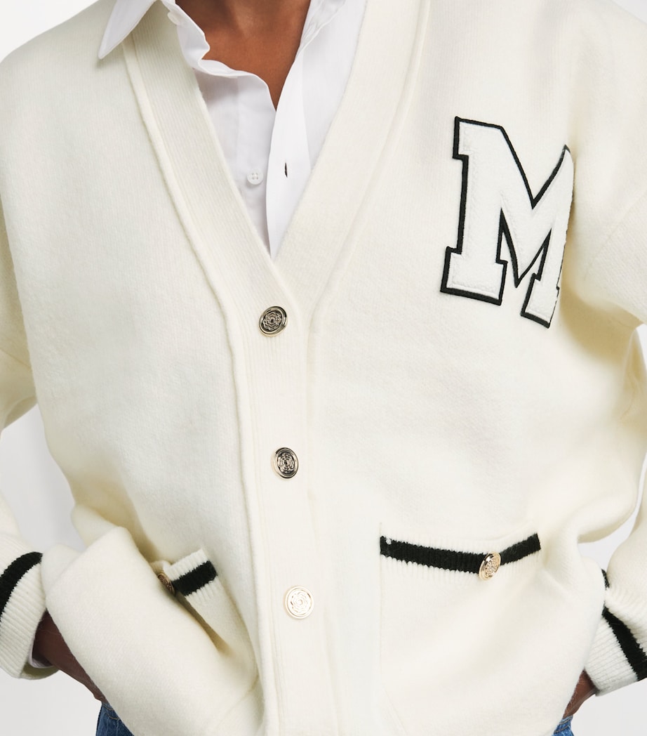 Monogram Appliqué Cardigan ECRU Image 6