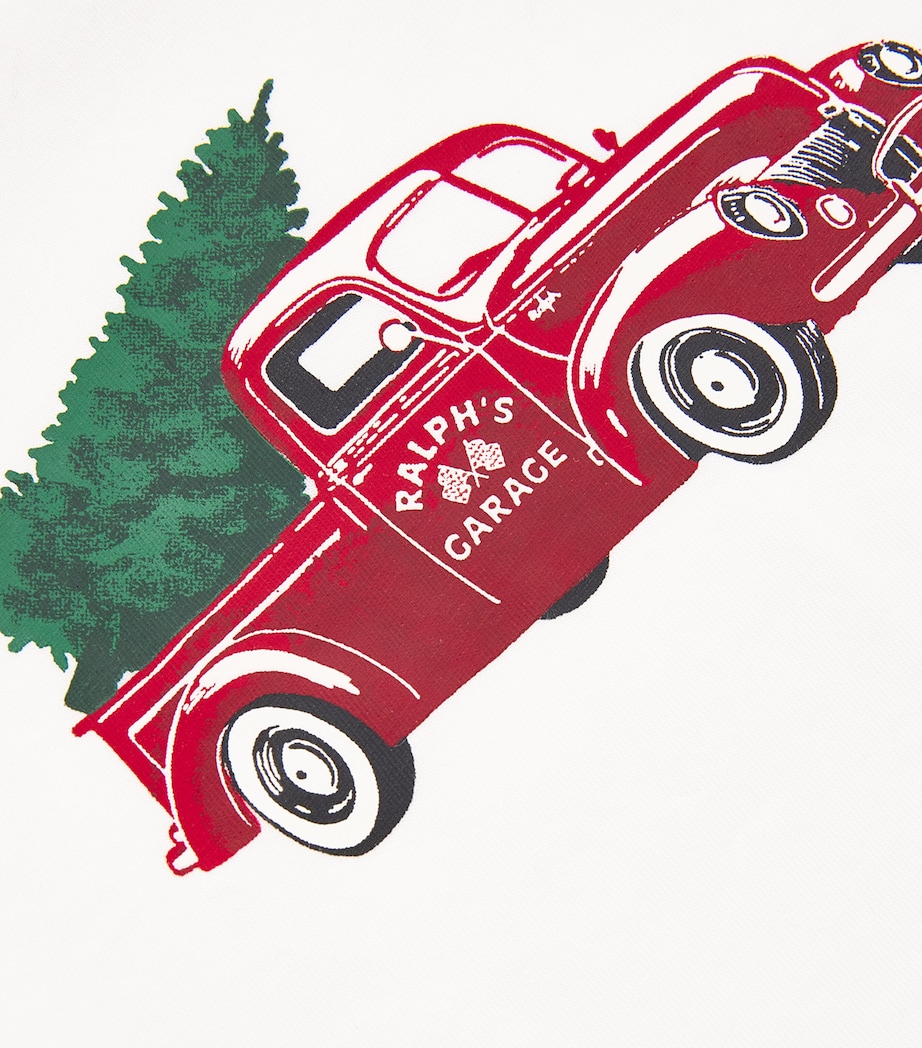 Cotton Truck-Print T-Shirt (6-14 Years) CREAM Image 3