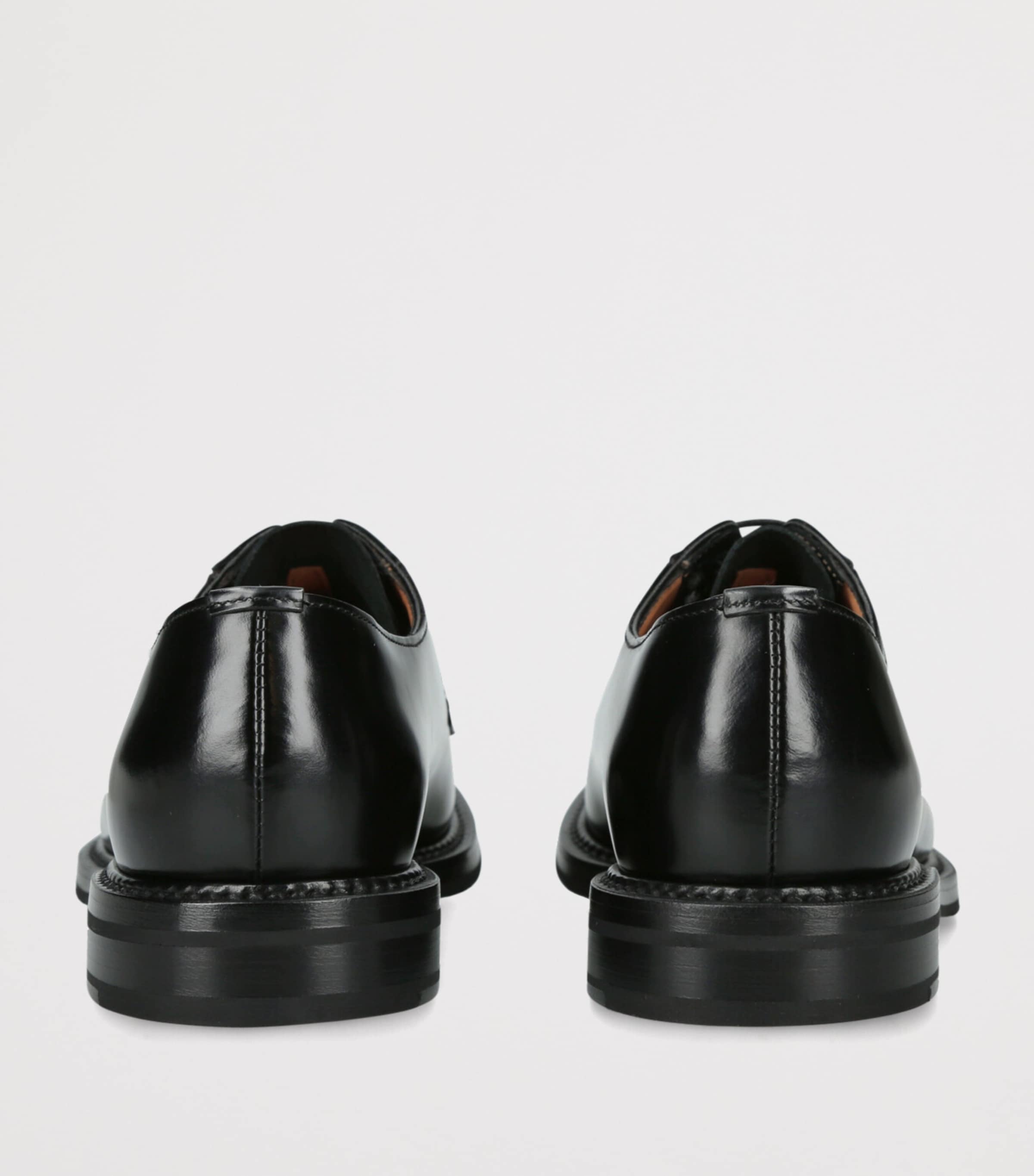 Leather Shannon Derby Shoes BLACK Image 2