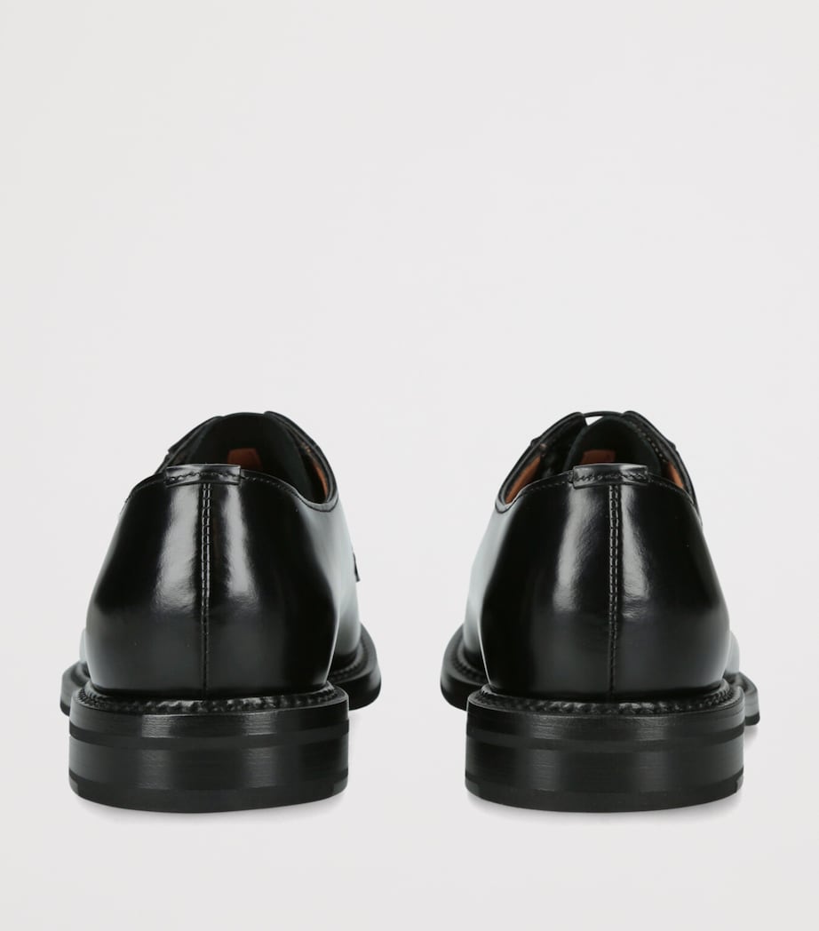 Leather Shannon Derby Shoes BLACK Image 2