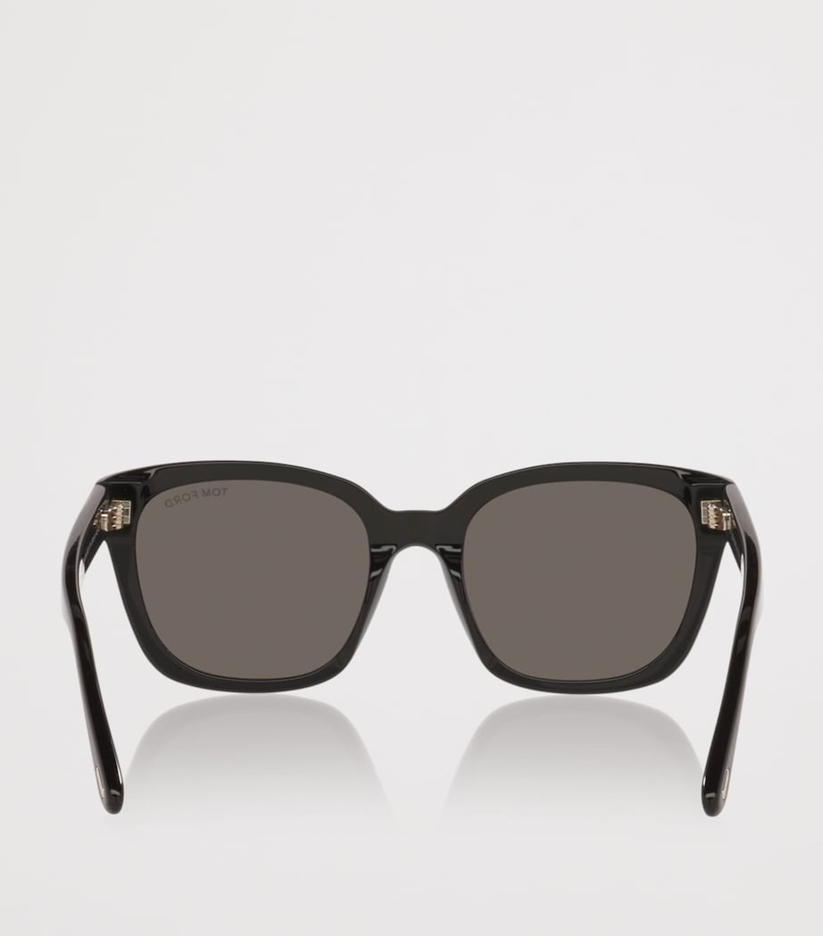 TOM FORD Haylay Square Sunglasses Black Image 4