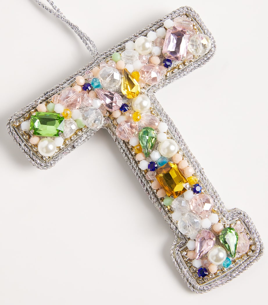 Embellished T Tree Decoration MULTI, SILVER Image 2