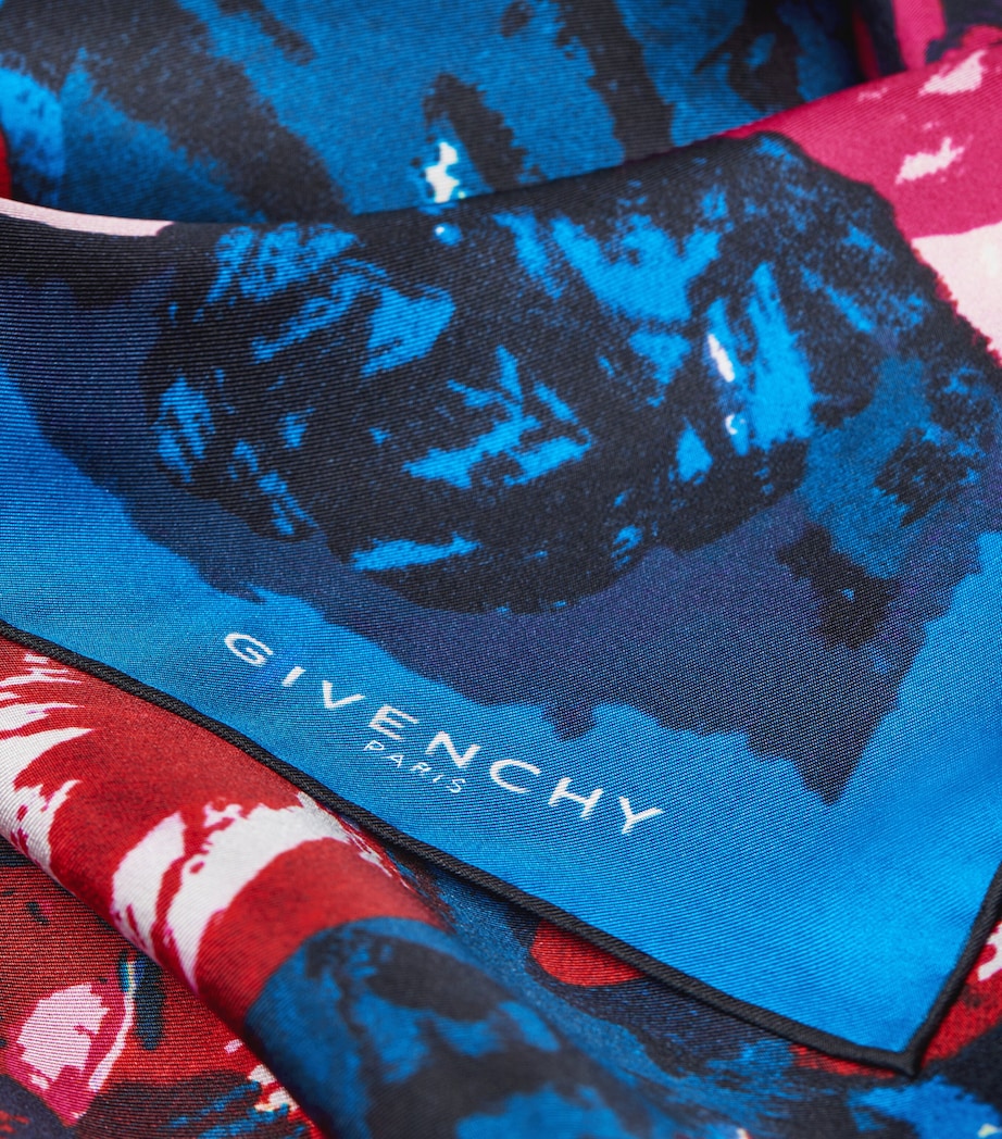 Givenchy Silk Floral Scarf Image 2