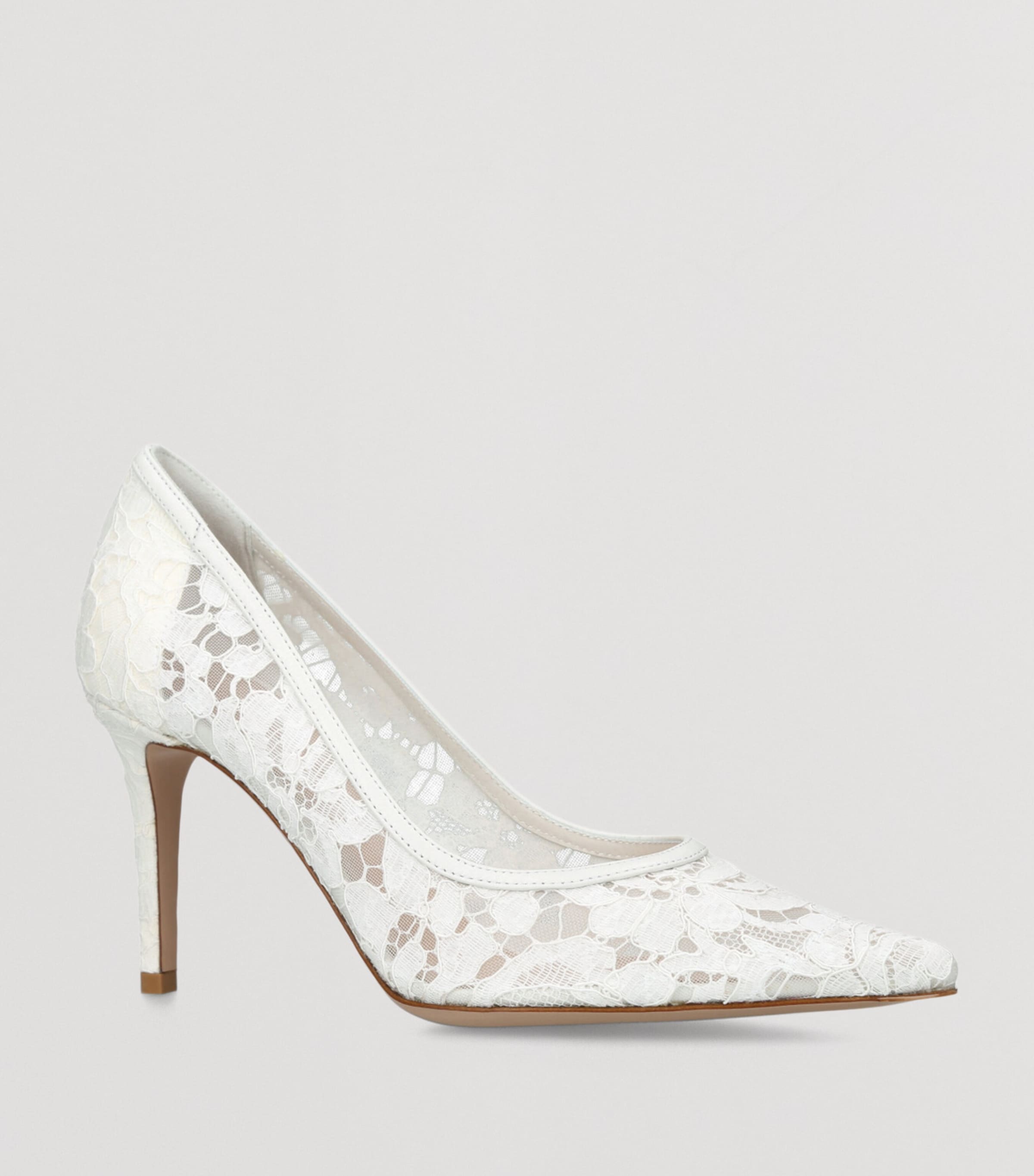 Lace Claudia Pumps 85 WHITE Image 3
