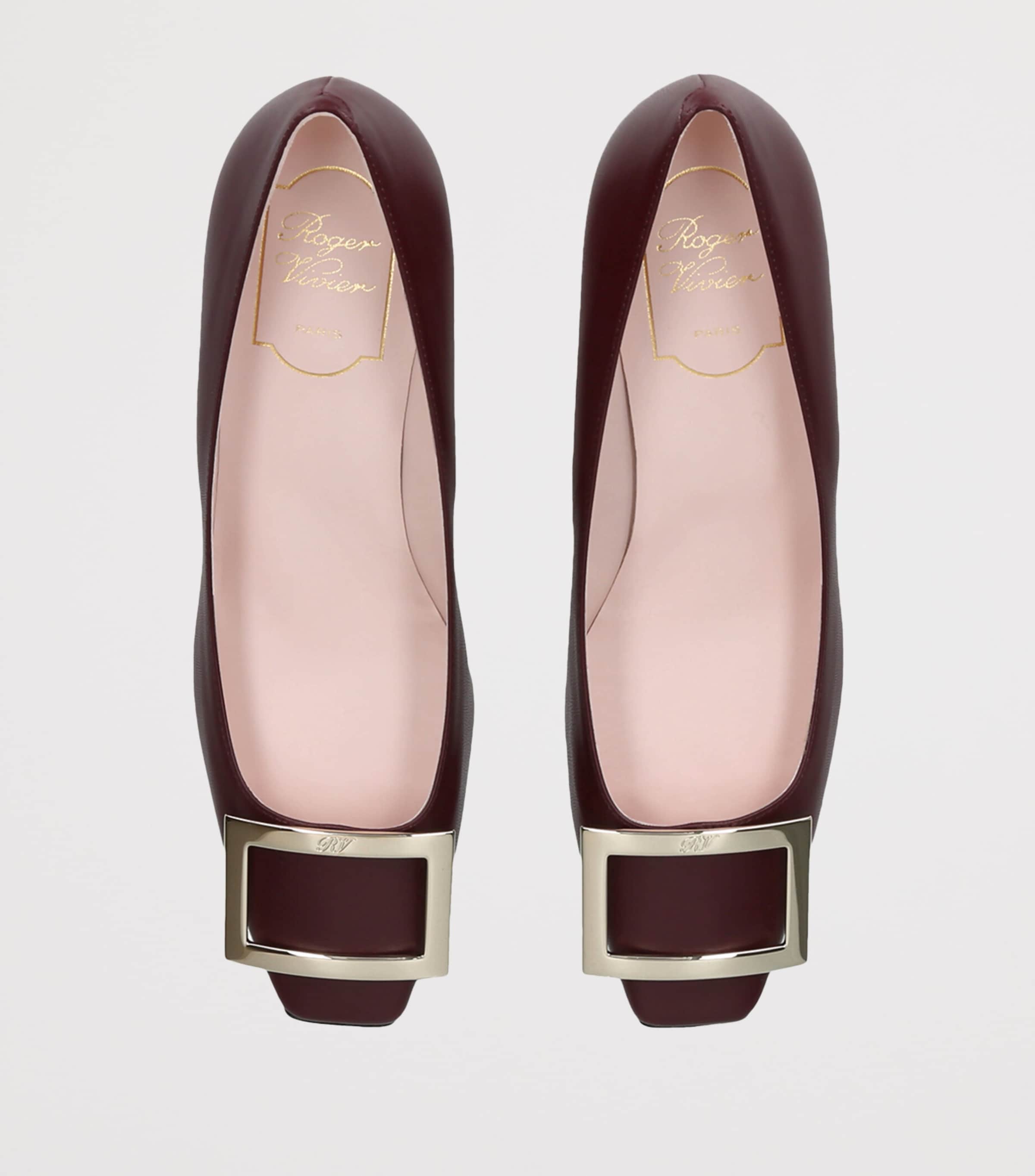 Roger Vivier Womens Belle Vivier Trompette Pumps 45 Wine Image 3