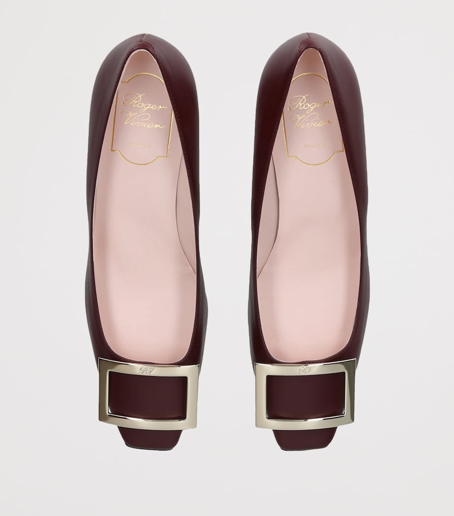Roger Vivier Womens Belle Vivier Trompette Pumps 45 Wine Image 3