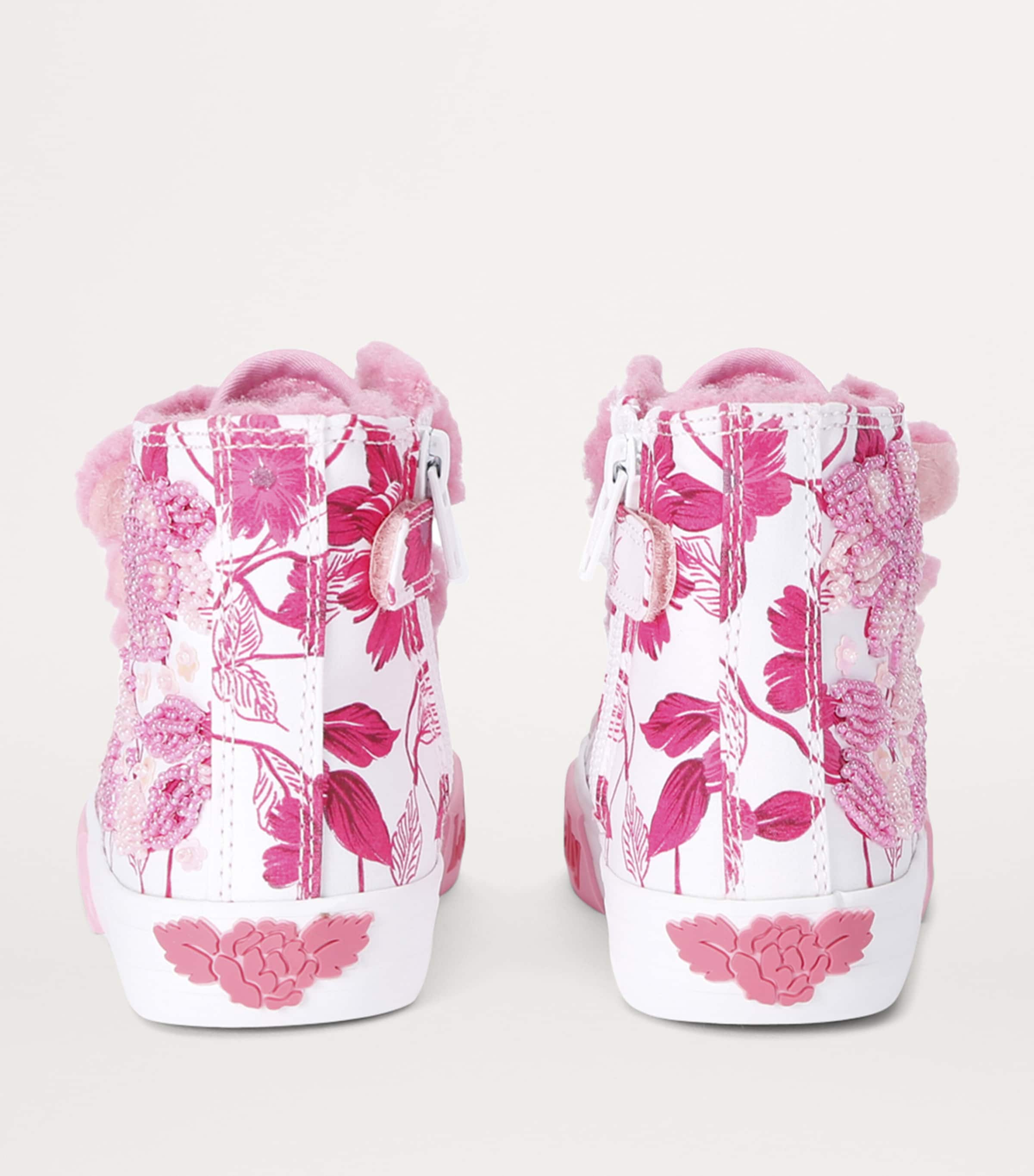 Lelli Kelly Beaded Brooke High-Top Sneakers White/oth Image 2
