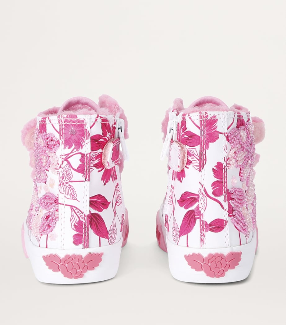 Lelli Kelly Beaded Brooke High-Top Sneakers White/oth Image 2