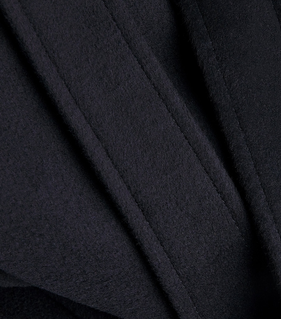 Wool Runaway Coat NAVY Image 5