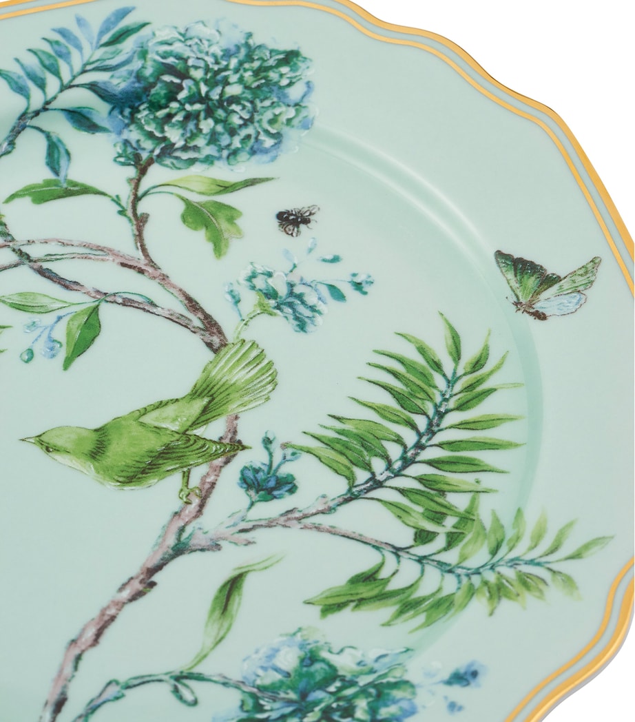 Set of 2 Secret Garden Dessert Plates (22cm) KELLY GREEN Image 3