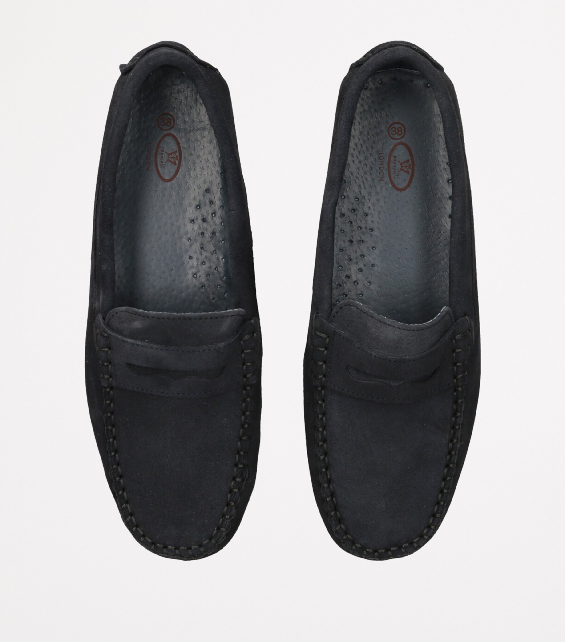 Suede Felix Loafers NAVY Image 4