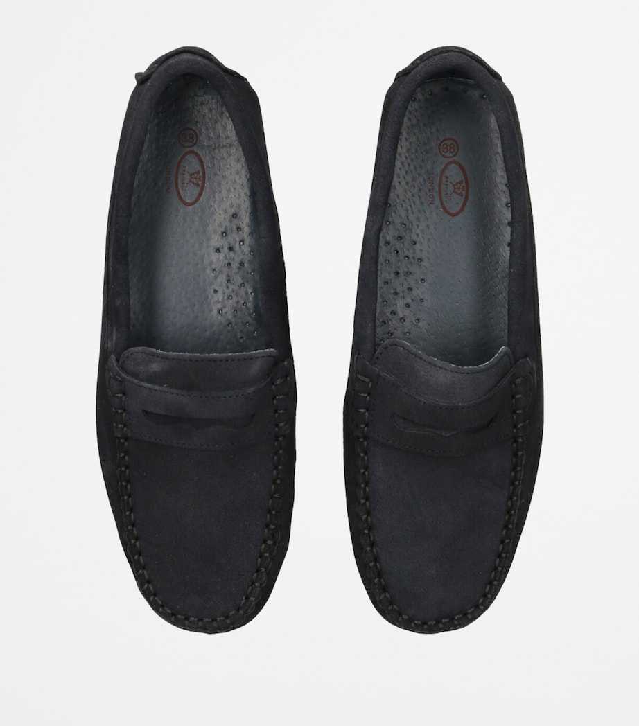 Suede Felix Loafers NAVY Image 4