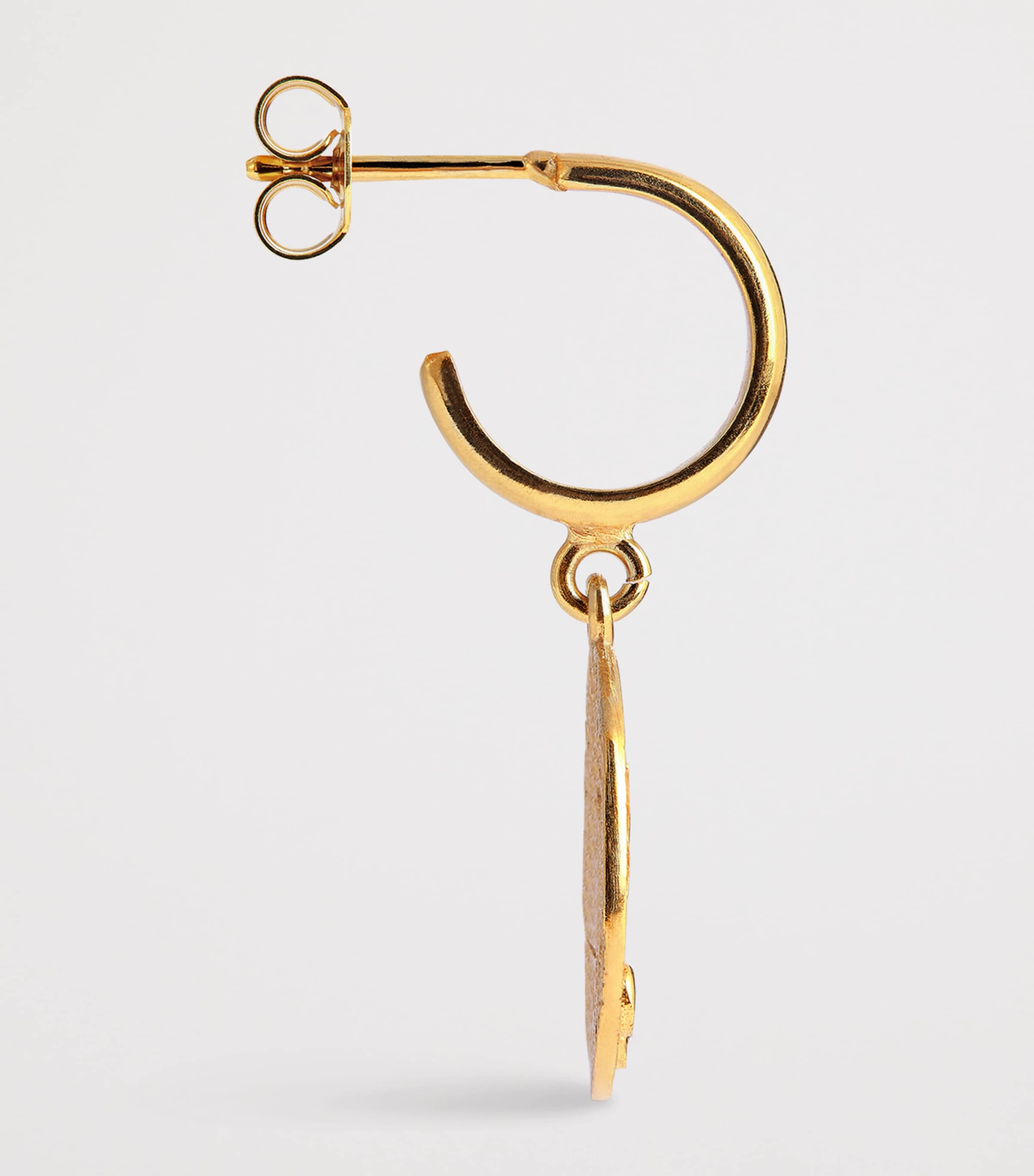 Hermina Athens Gold-Plated Kressida Hoop Earrings Gold Image 4