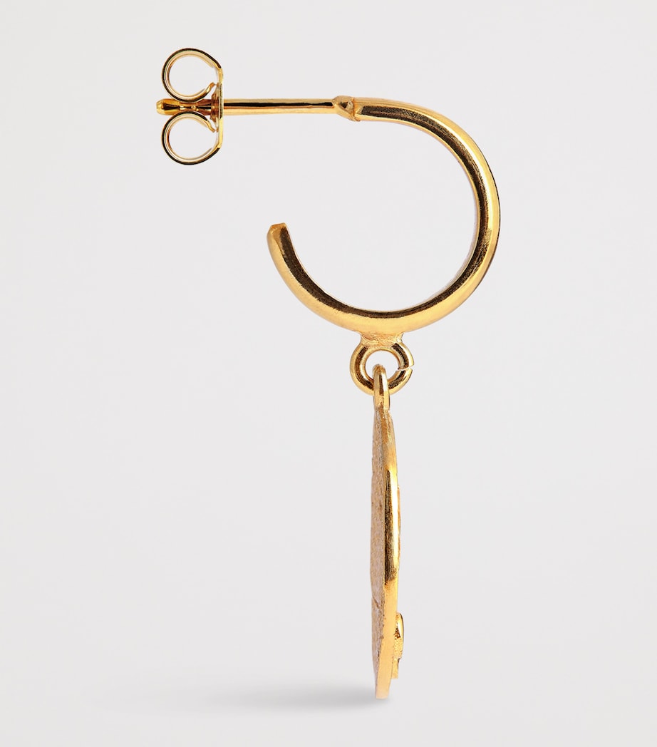 Hermina Athens Gold-Plated Kressida Hoop Earrings Gold Image 4