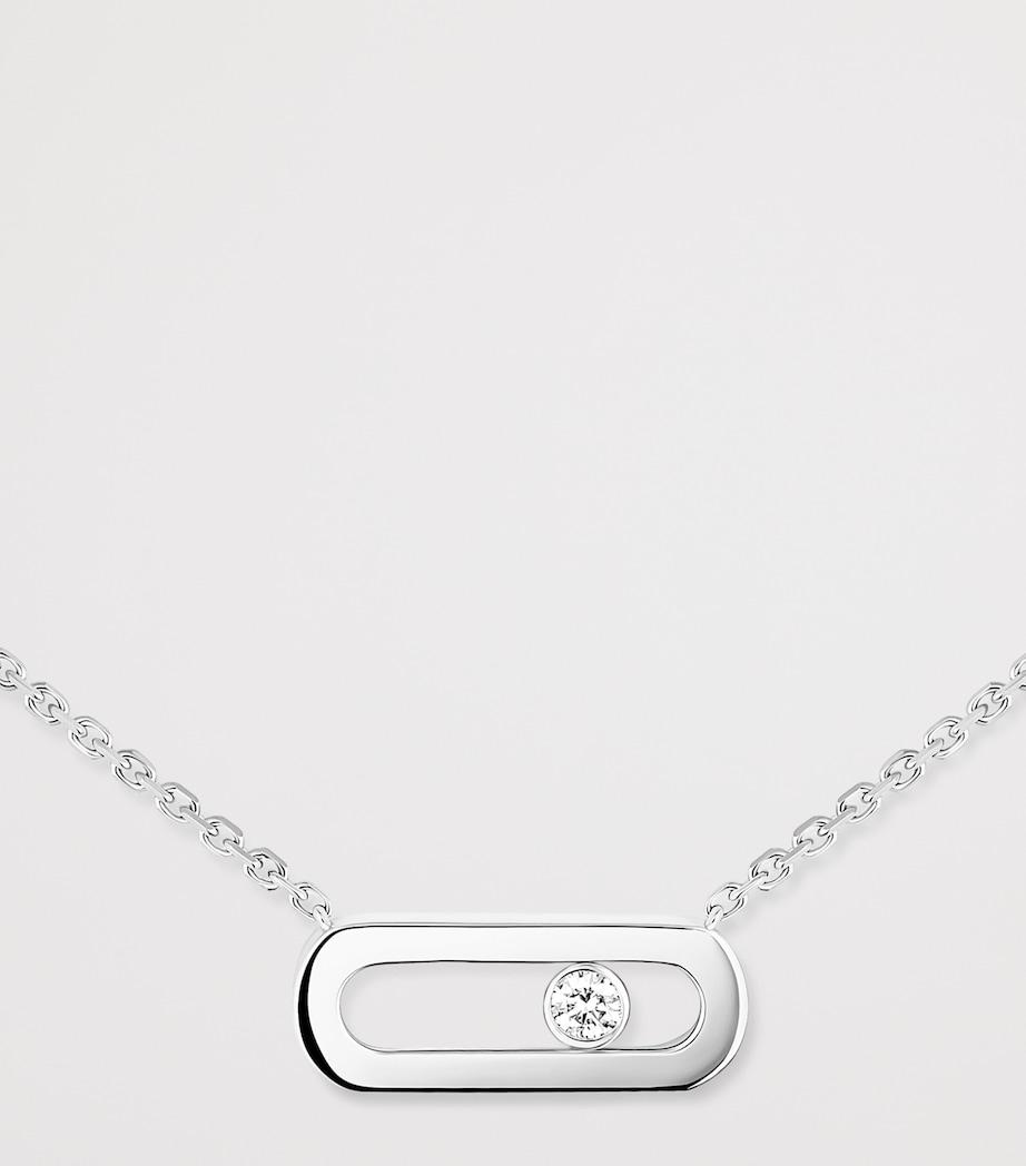 Messika Move Uno White Gold and Diamond Necklace White Gold Image 2