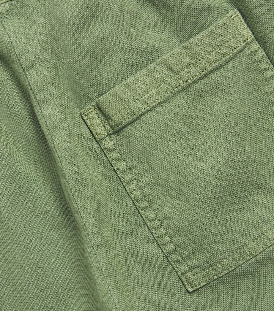 Cotton-Linen Bermuda Shorts (2-12 Years) 562 GREEN Image 3