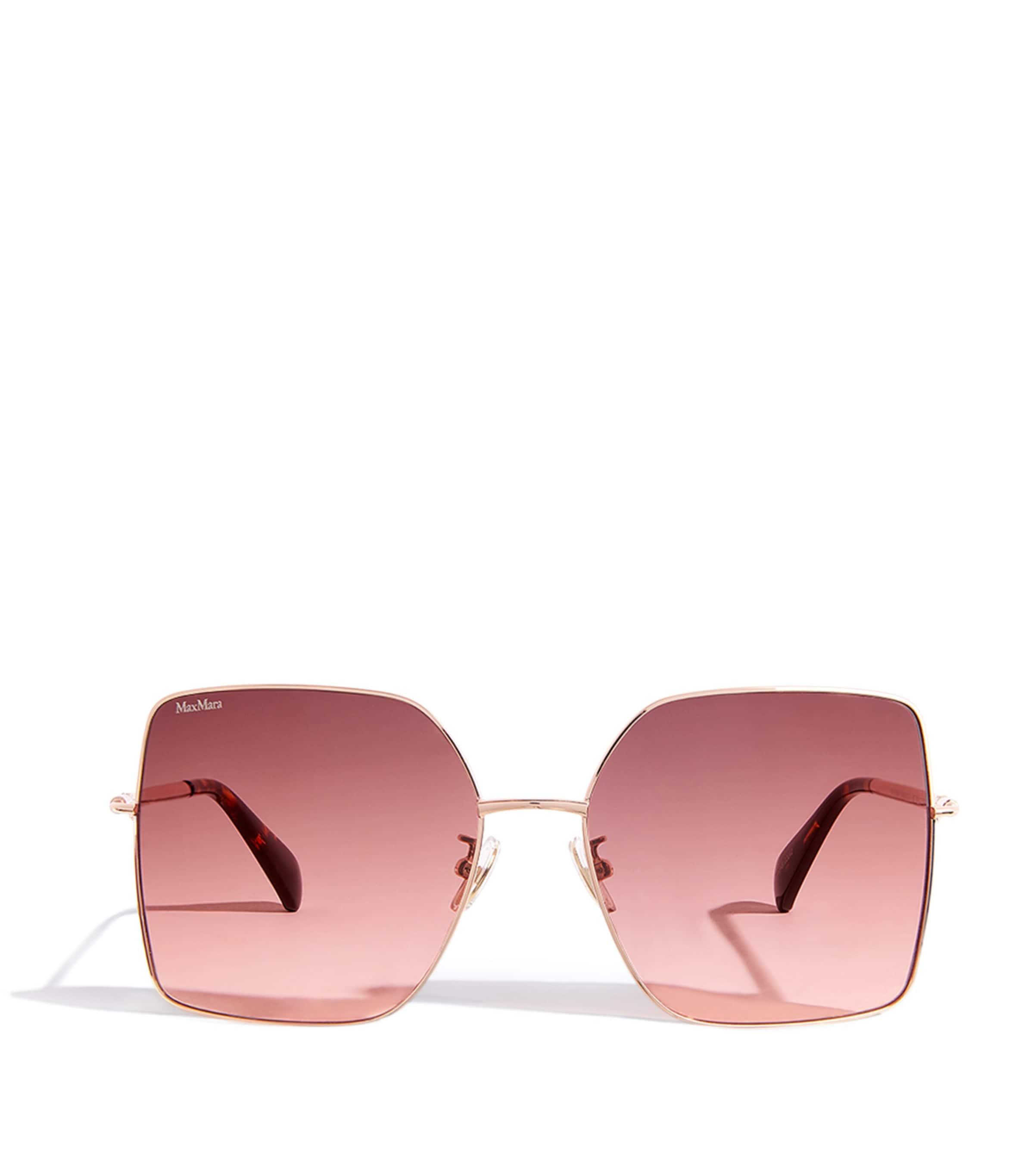 Max Mara Oversized Sunglasses In Red