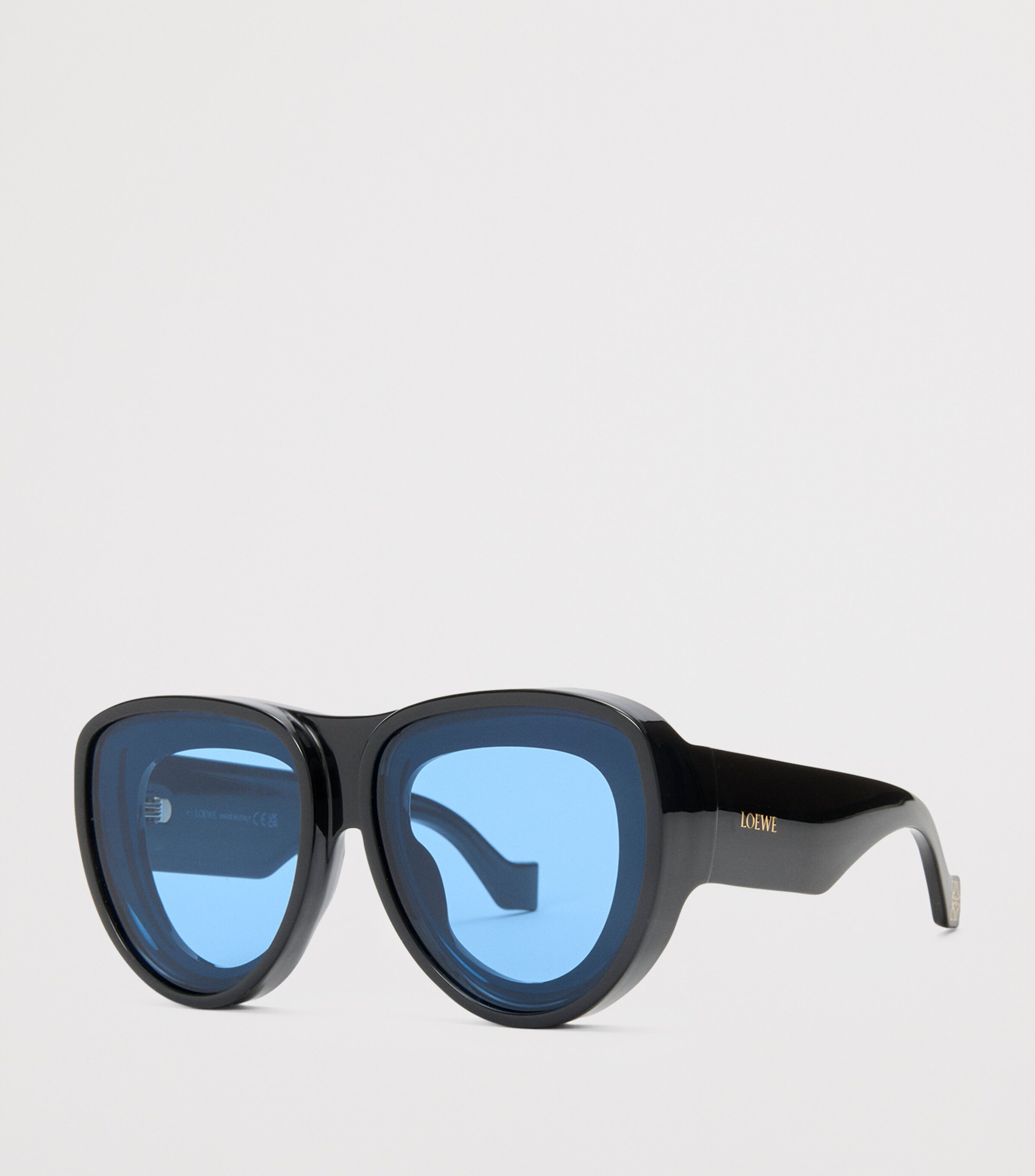 LOEWE x Paula's Ibiza Aviator Sunglasses Black Image 2