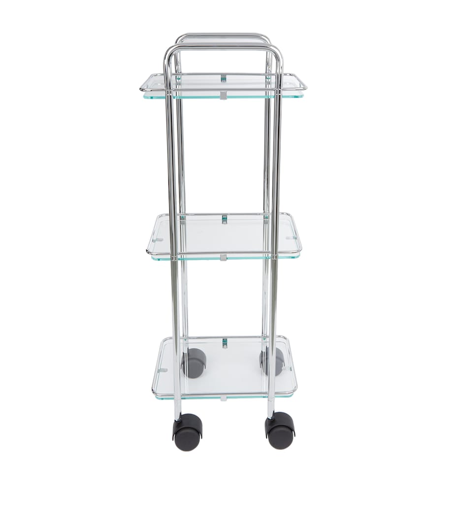 Square Chrome Trolley SILVER Image 1
