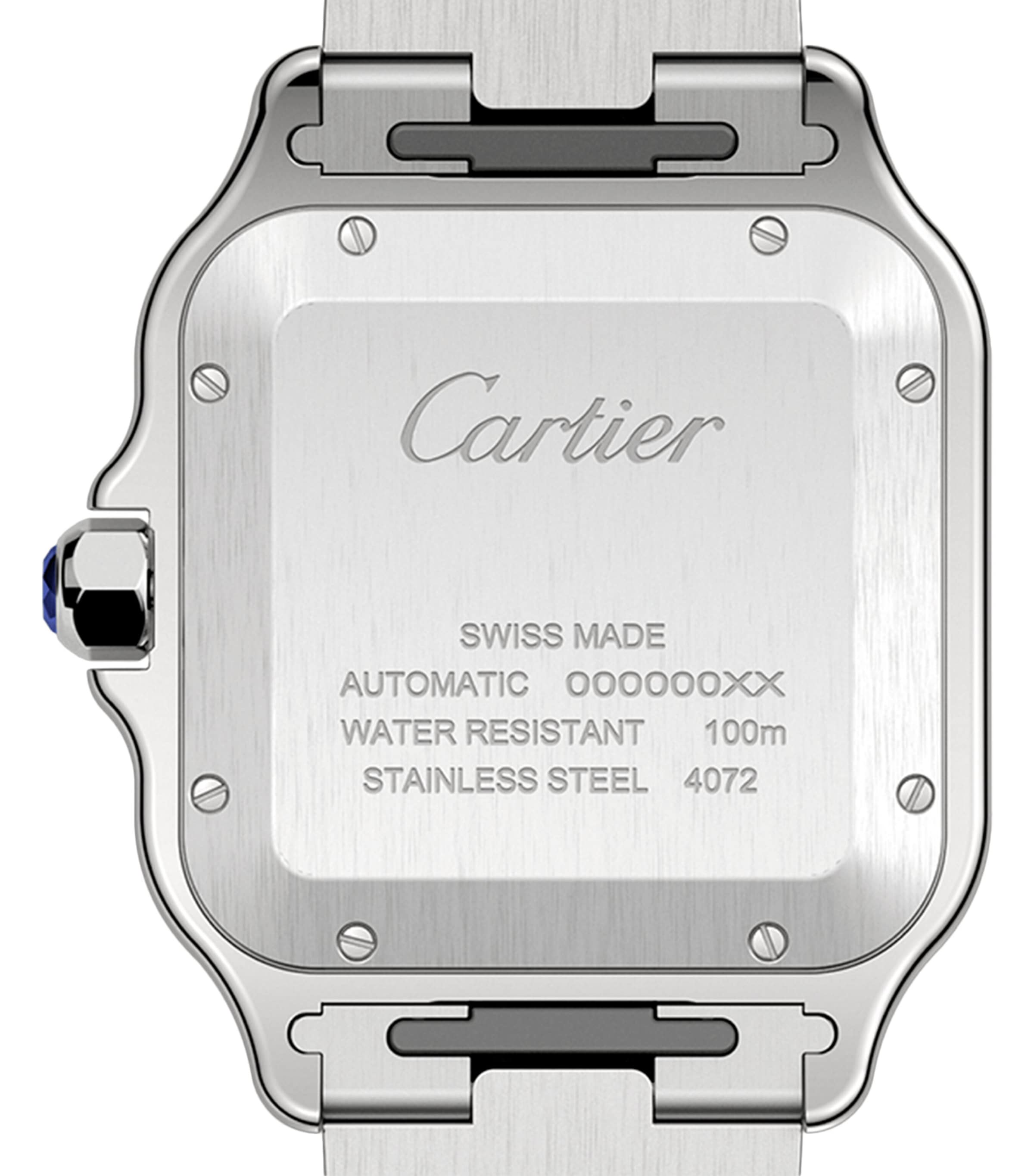 Steel ADLC Santos de Cartier Watch 39.8mm GREY Image 6