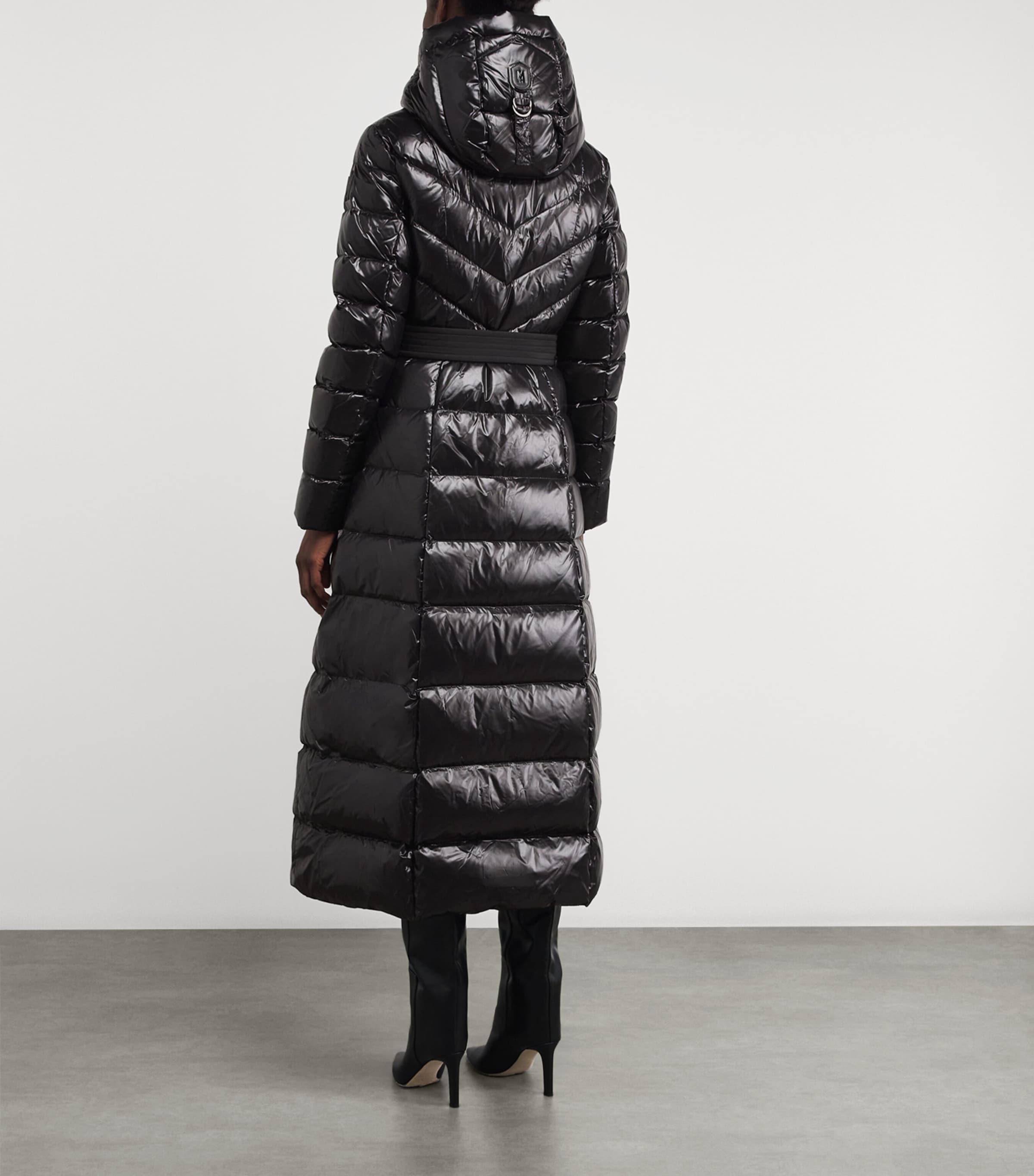 Quilted Calina-R Coat C0001 BLACK Image 4