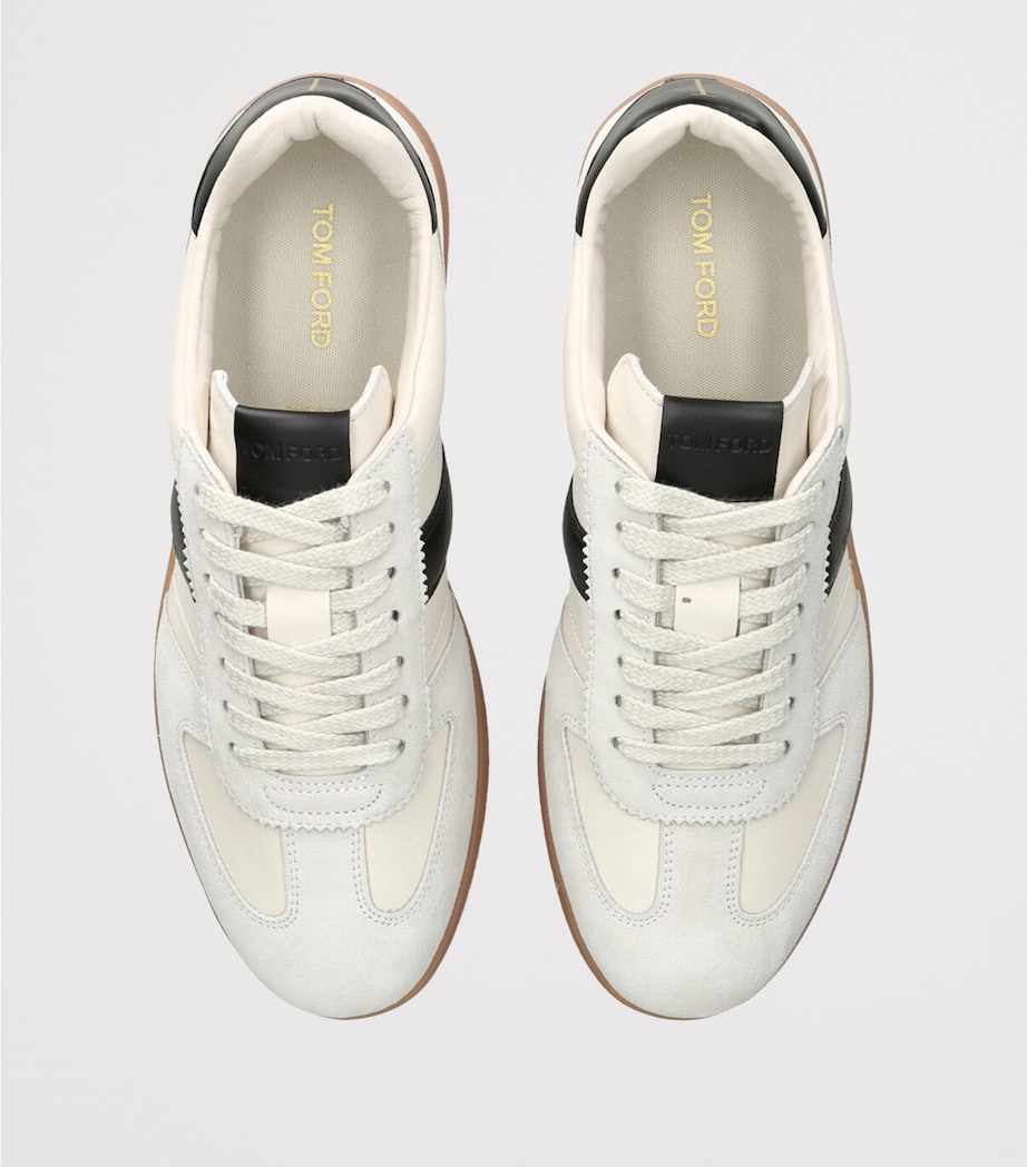 Leather T Sneakers WHITE/BLK Image 4