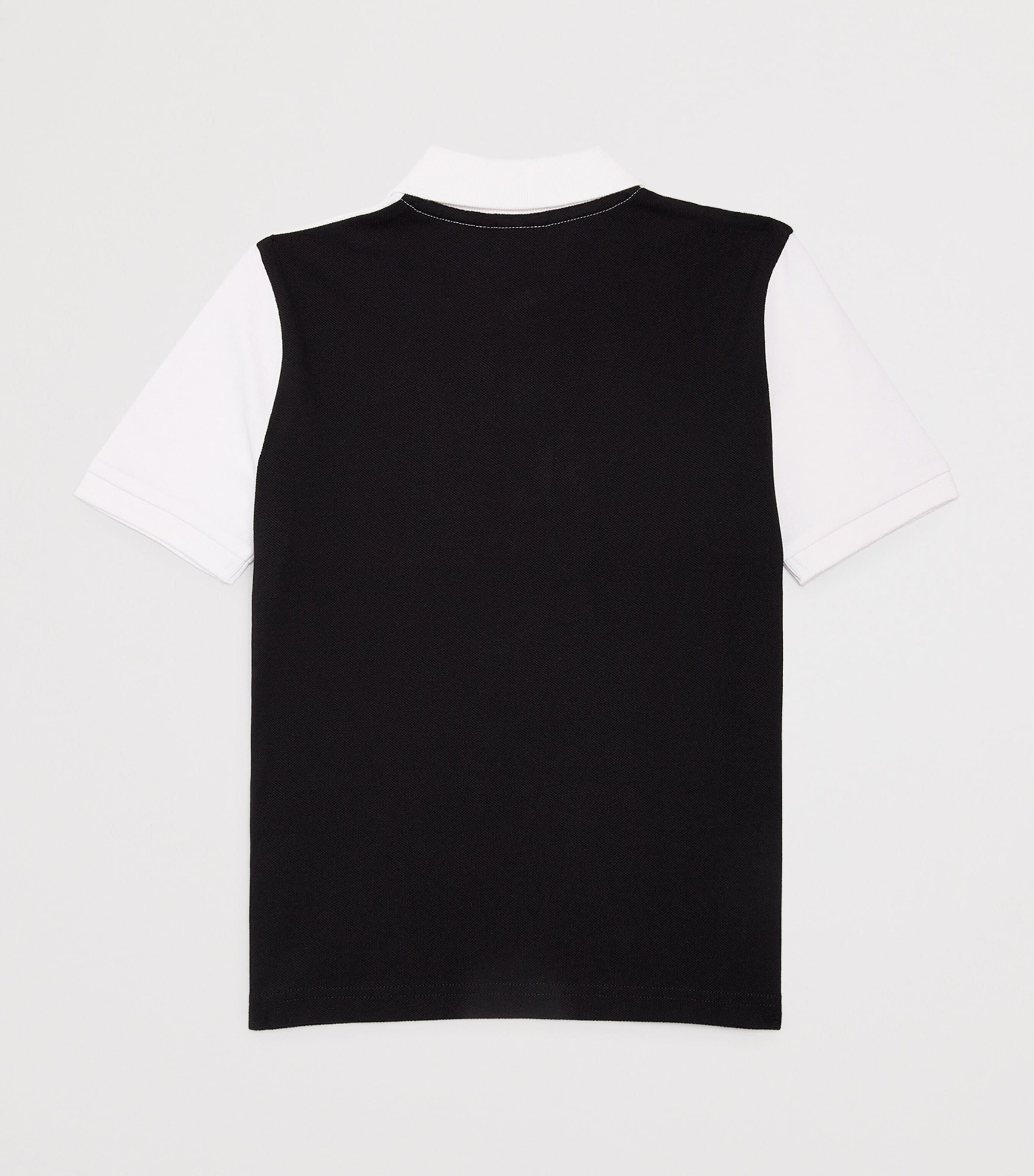 Two-Tone Logo Polo Shirt (4-16 Years) BLACK Image 2
