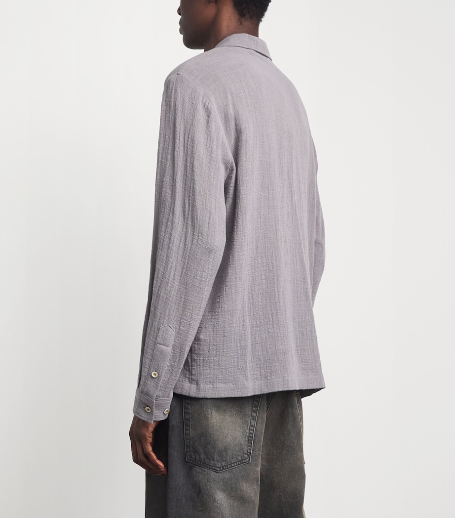 Séfr Mens Cotton Everyday Shirt Grey Image 5