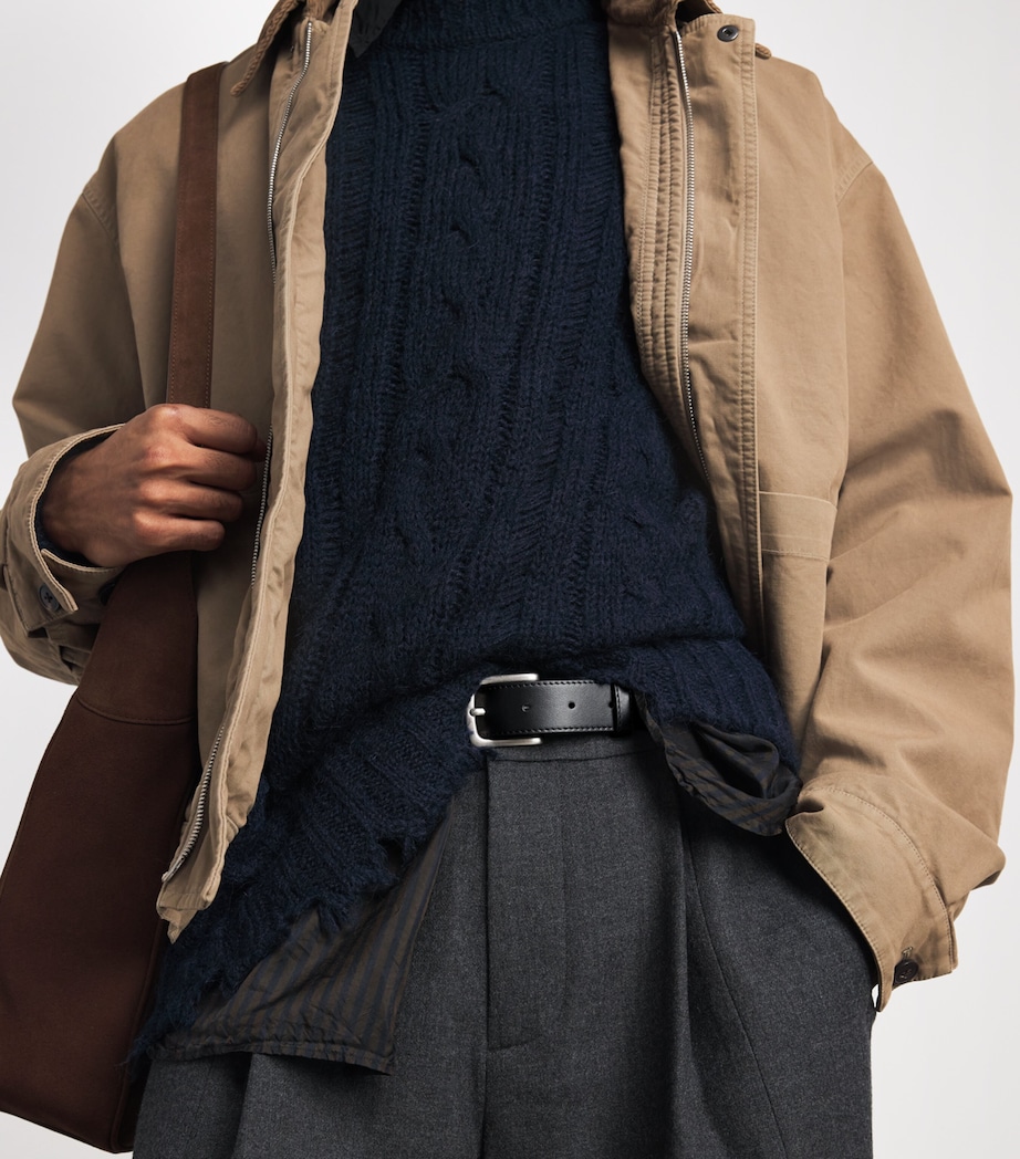 System Leather Belt Black Image 2