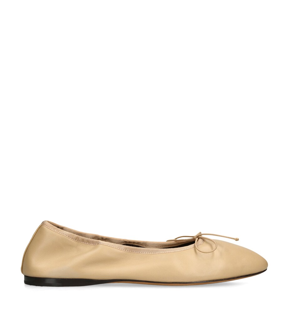 The Row Hereditas Leather Ballet Flats Beige Image 1