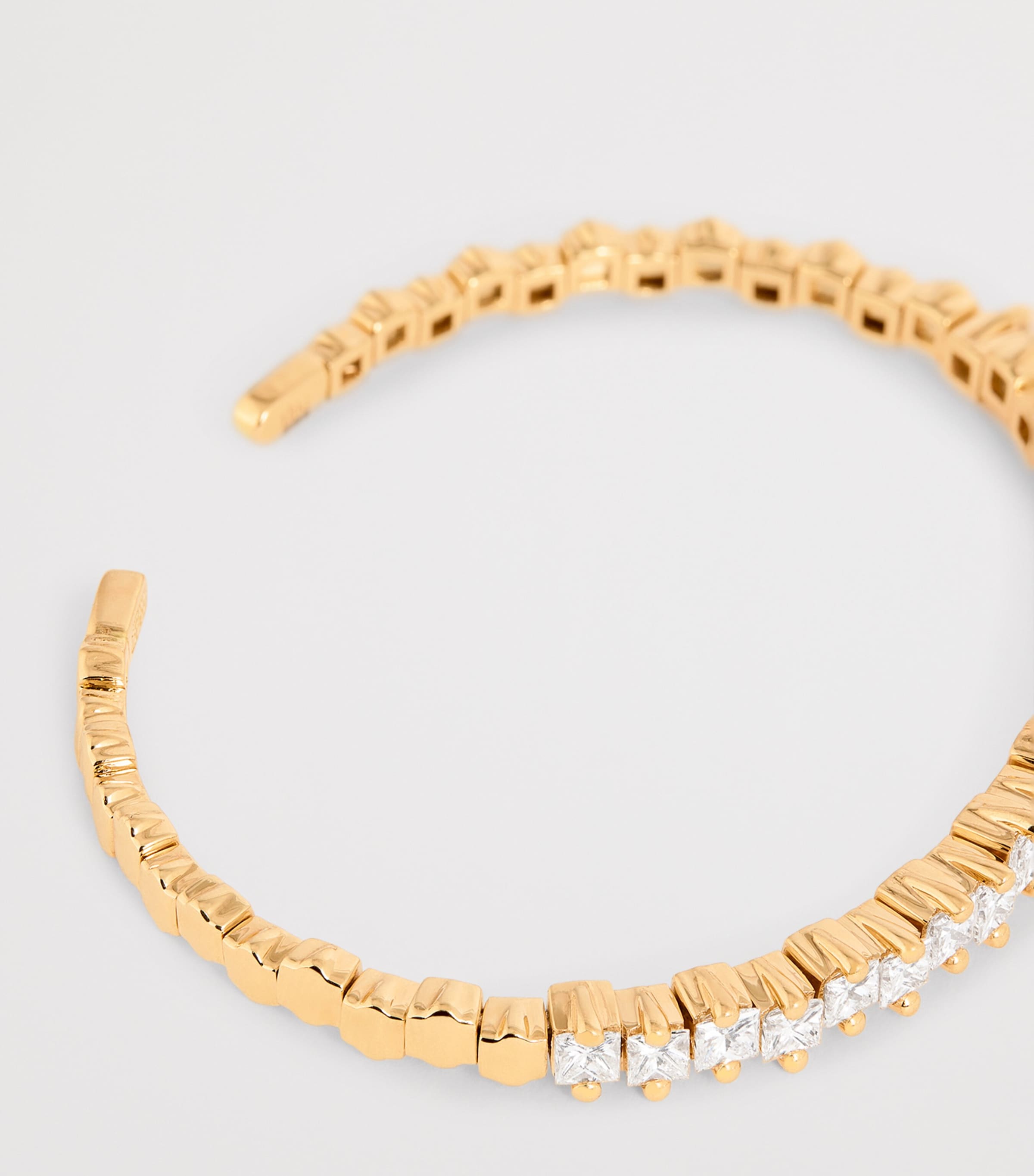 Rose Gold and Diamond Princess Bangle 18K RG/WD Image 4