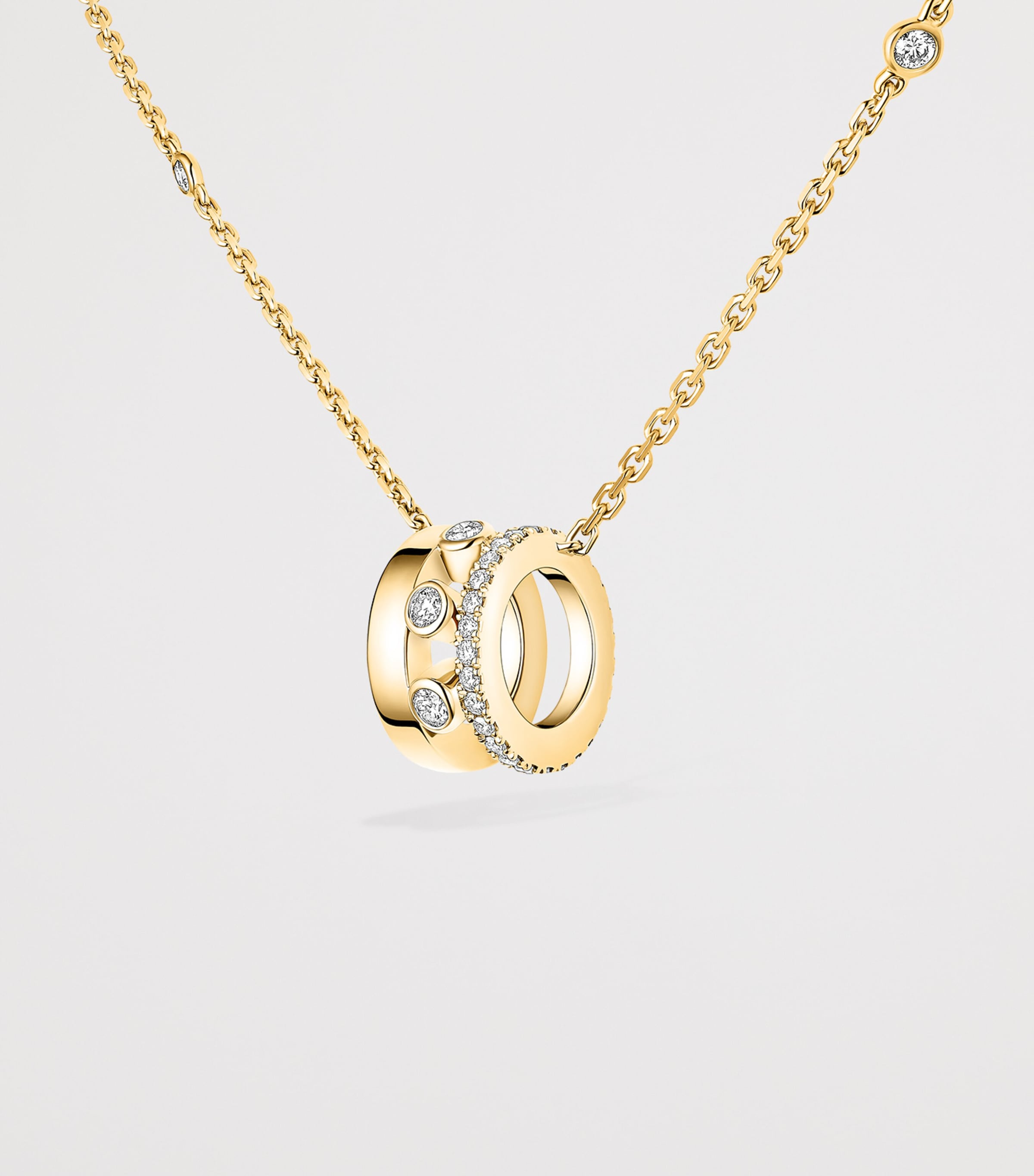 Messika Move Romane Yellow Gold and Diamond Necklace (0.31ct) Yellow Gold Image 3