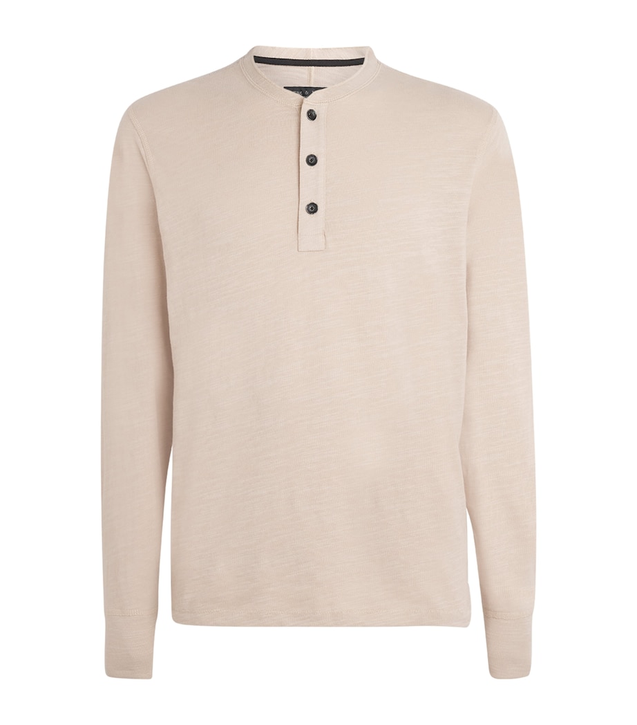 Cotton Classic Henley T-Shirt DUST Image 1