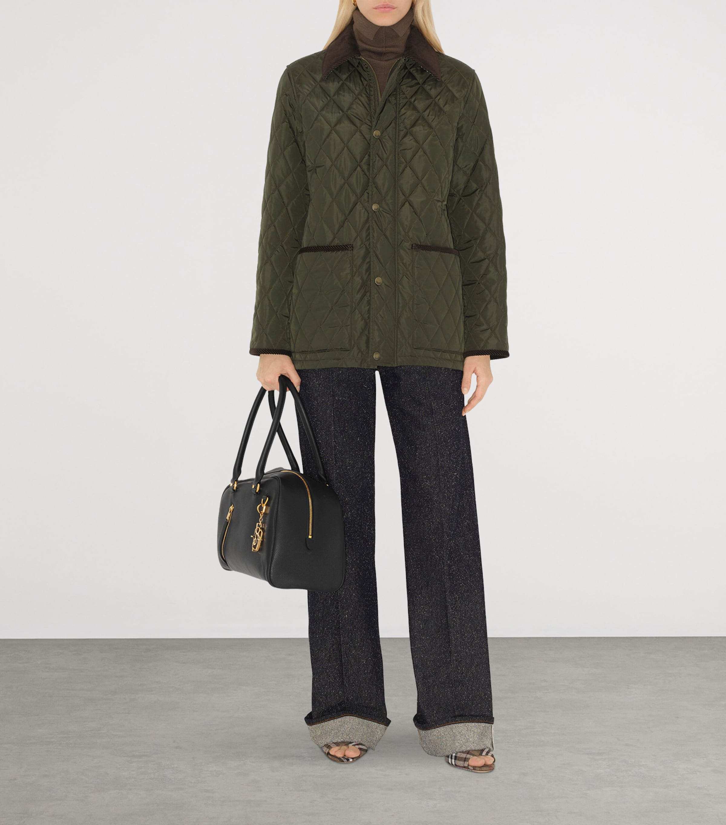 Quilted Barn Jacket SHALE/BRUSH IP CHECK Image 2