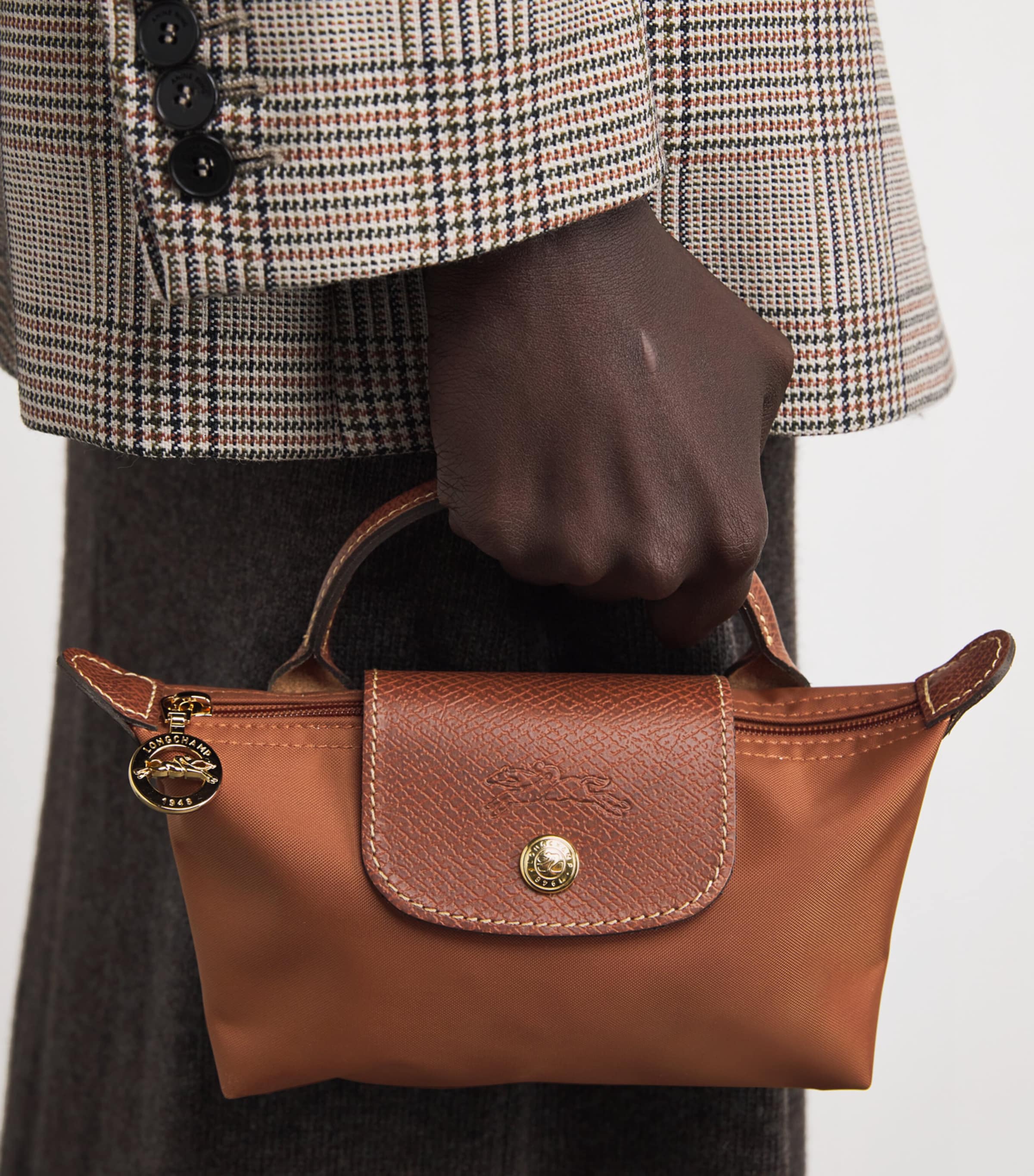 Longchamp Le Pliage Original Pouch Cognac Image 2