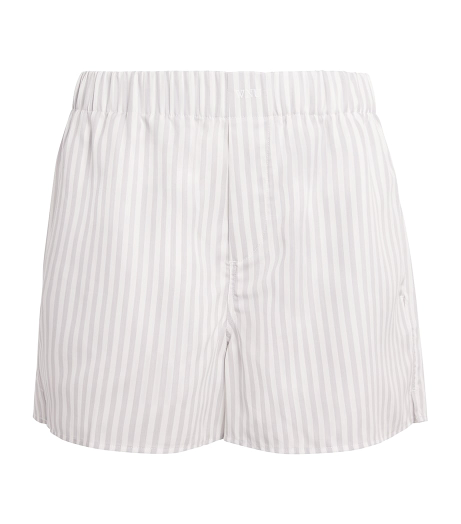 Tencel The Boxer Shorts SILVER STRIPE Image 1