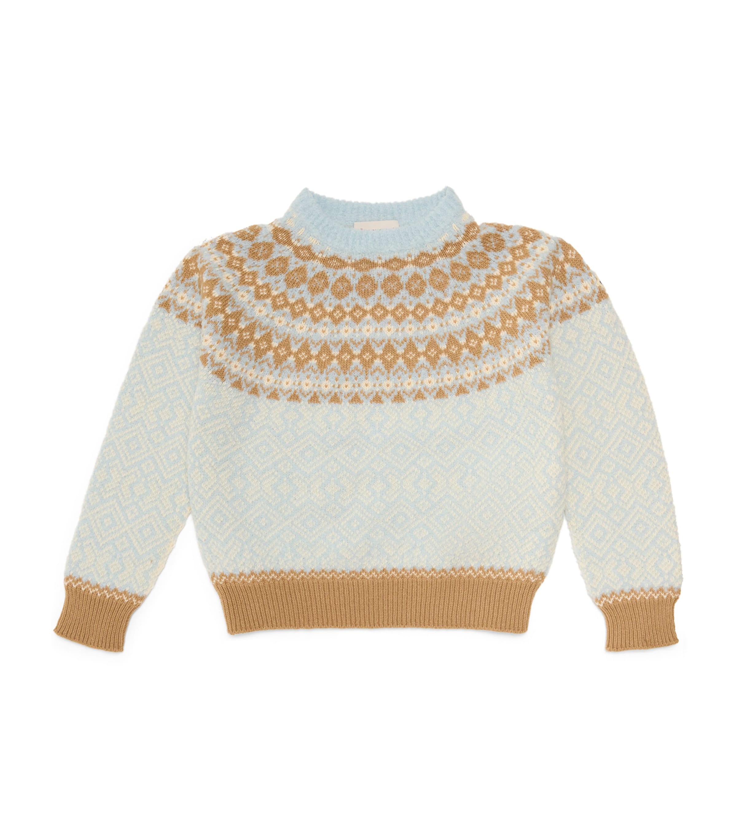Virgin Wool-Blend Jacquard Sweater (8-10 Years) 702 Image 1
