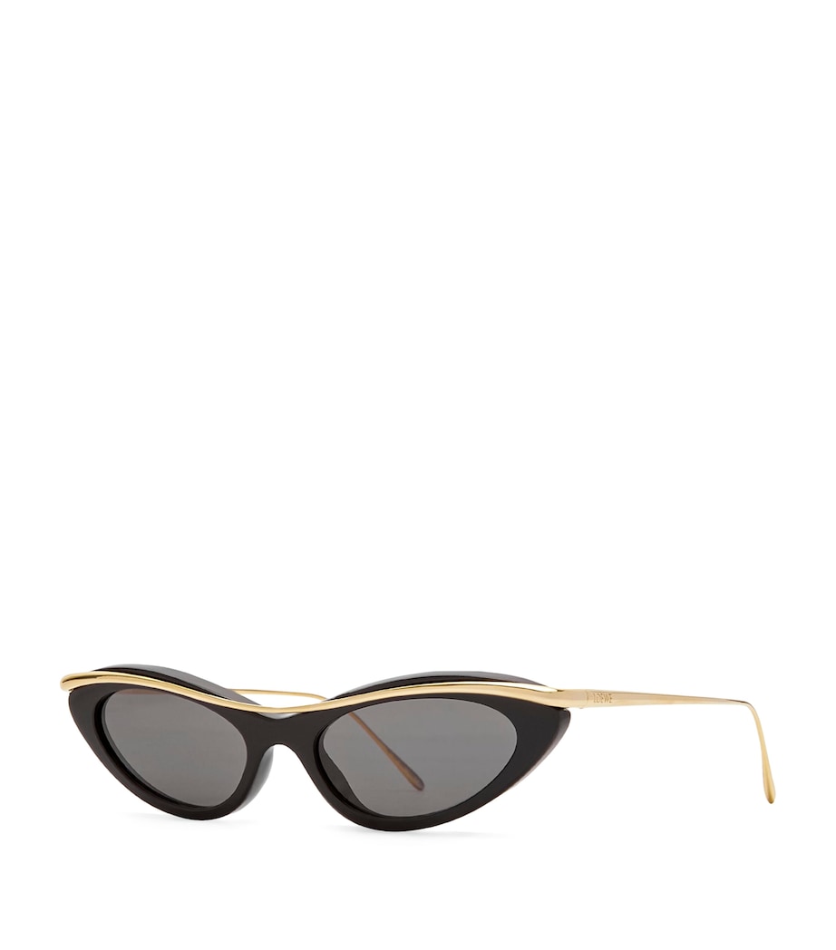 Whirl Cat Eye Sunglasses BLACK Image 2