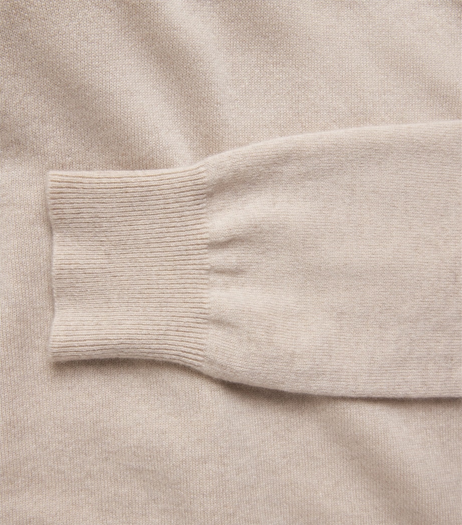arch 4 Womens Cashmere Tie-Front Sonja Sweater Feather Image 6