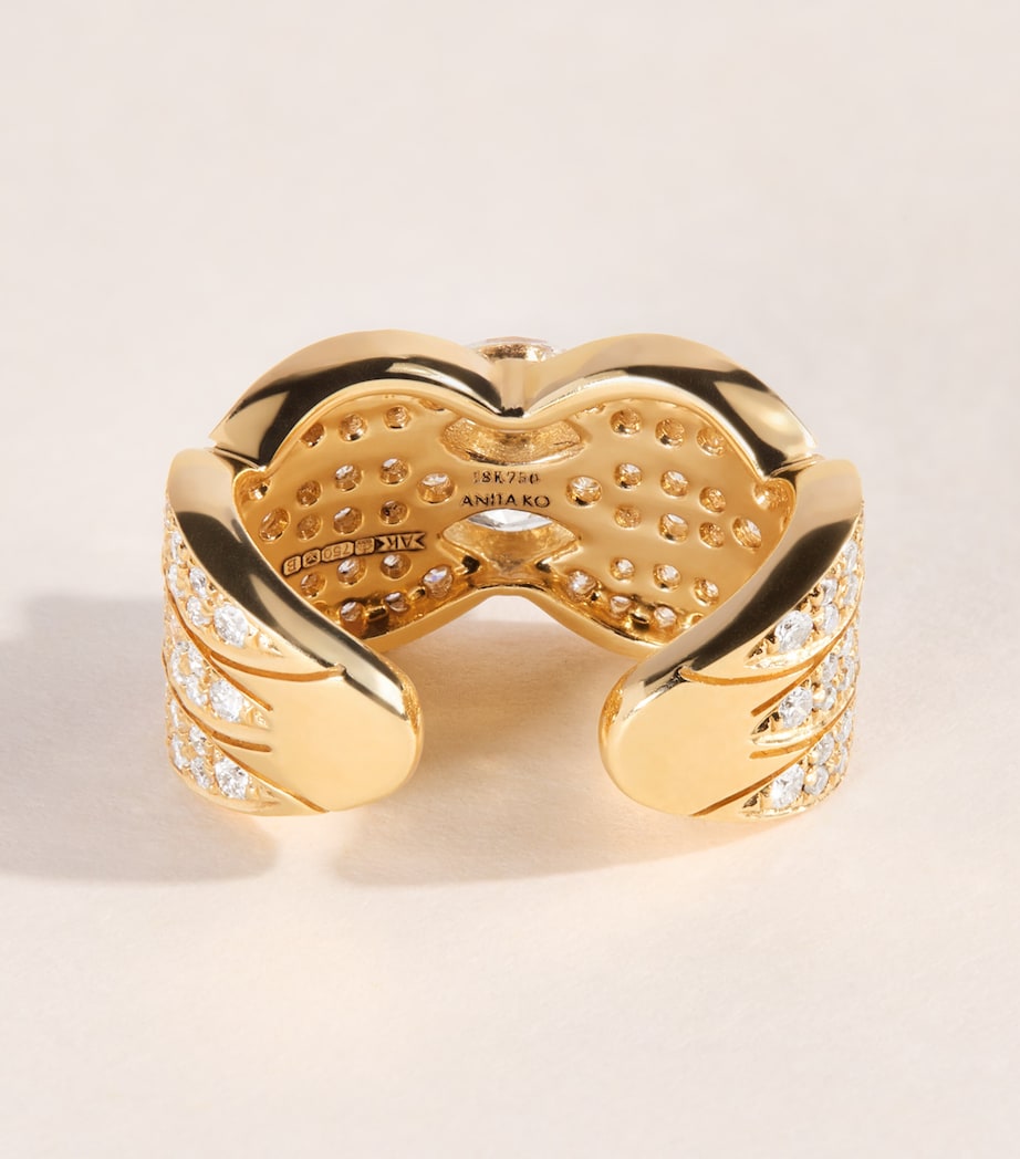 Anita Ko Yellow Gold and Diamond Talitha Ear Cuff Yellow Gold Image 3